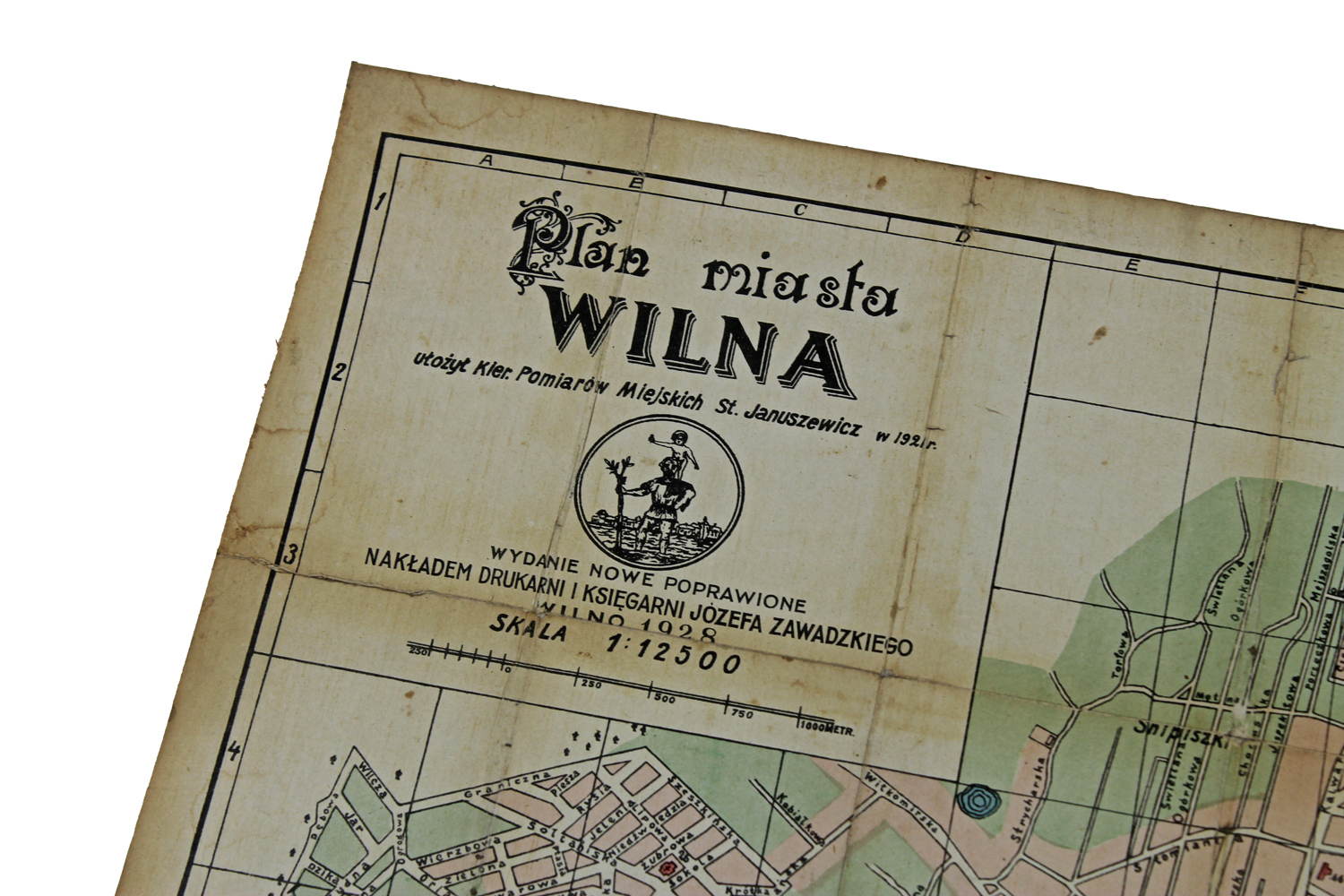 PLAN MIASTA WILNA 1928