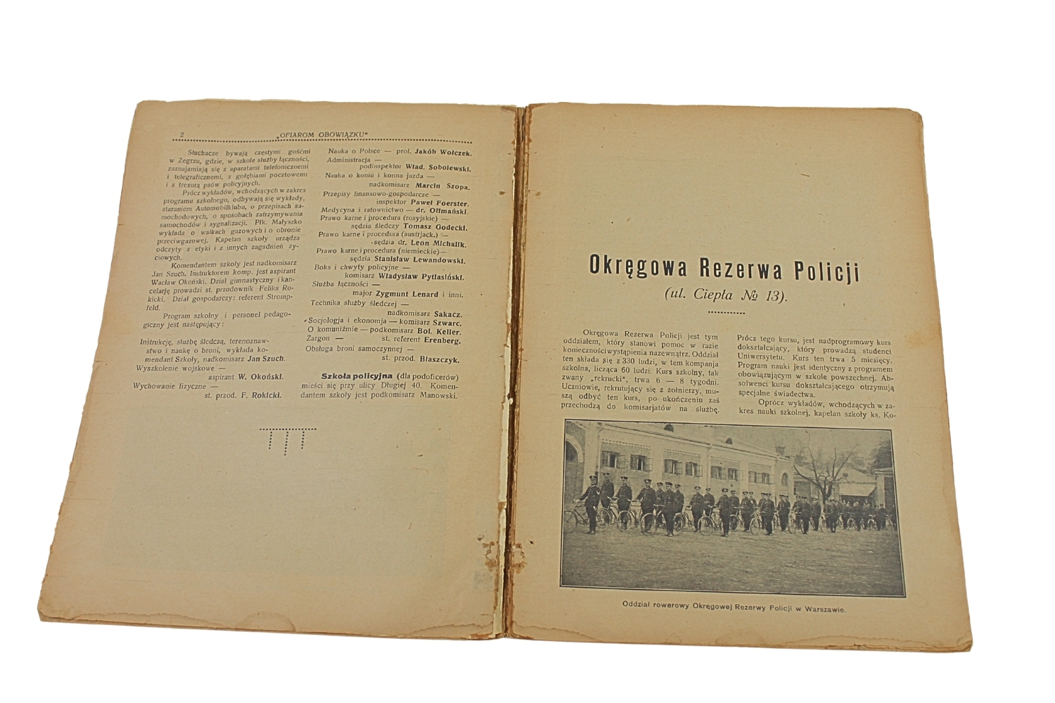 II PR Broszura Główna Szkoła Policji Państwowej