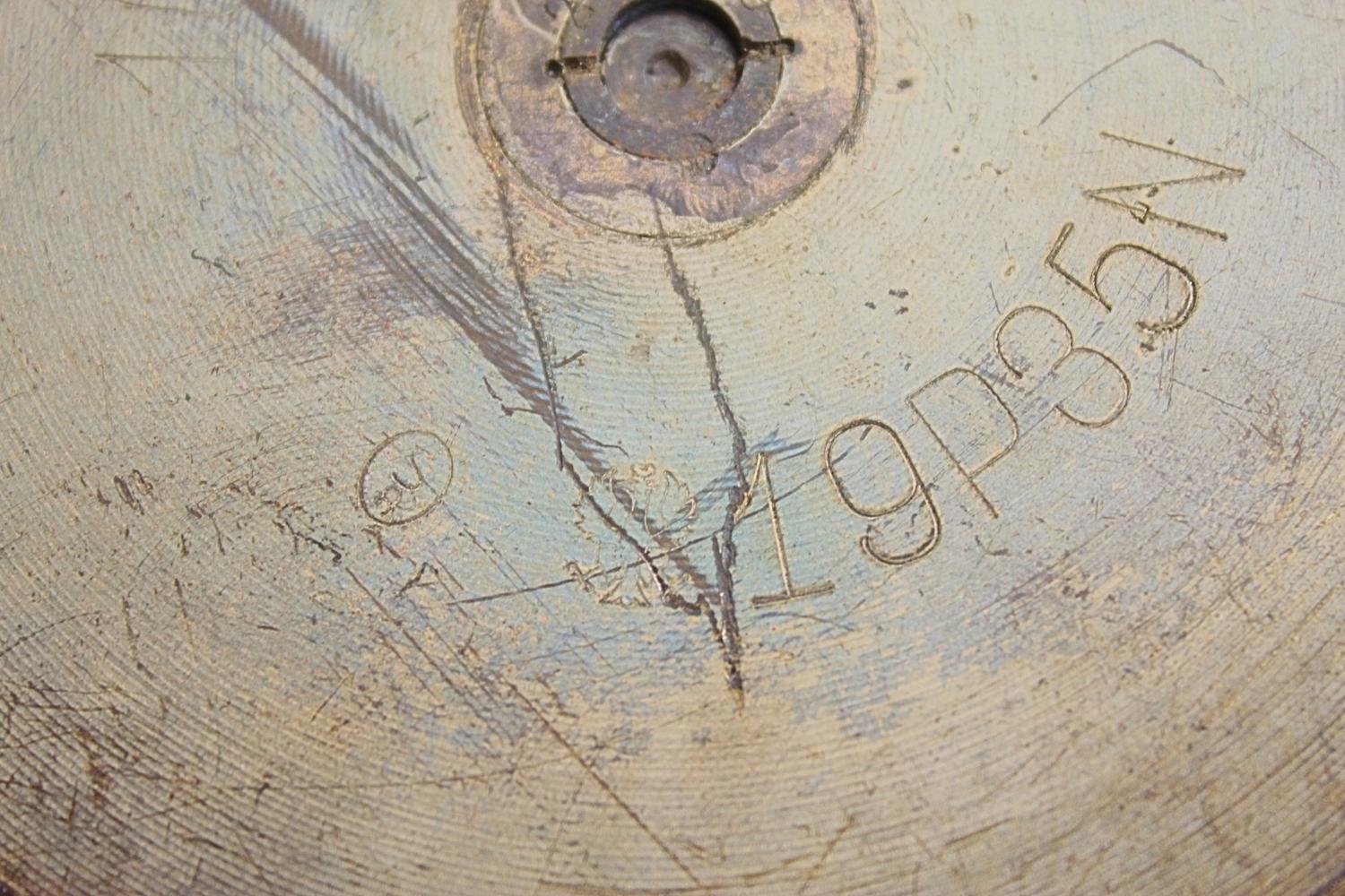 II RP ŁUSKA HAUBICA 100MM WZ.14 19 1935 ORZEŁ SKORUPA DEKORACYJNA