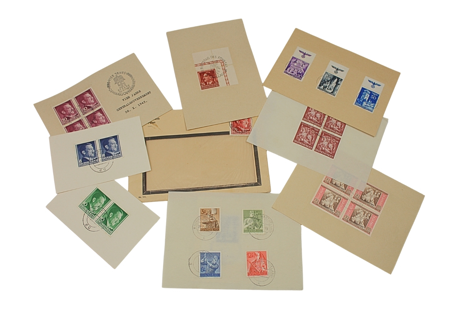 ZESTAW ZNACZKÓW POCZTOWYCH GENERALNE GUUBERNATORSTWO