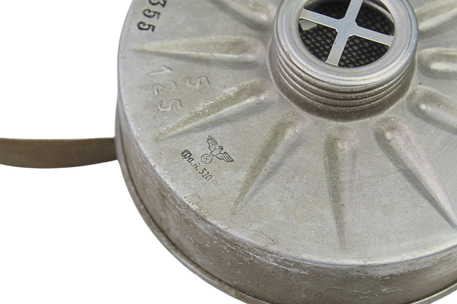 Niemiecka Volksgasmaske z pokrowcem z Fabryki Boscha