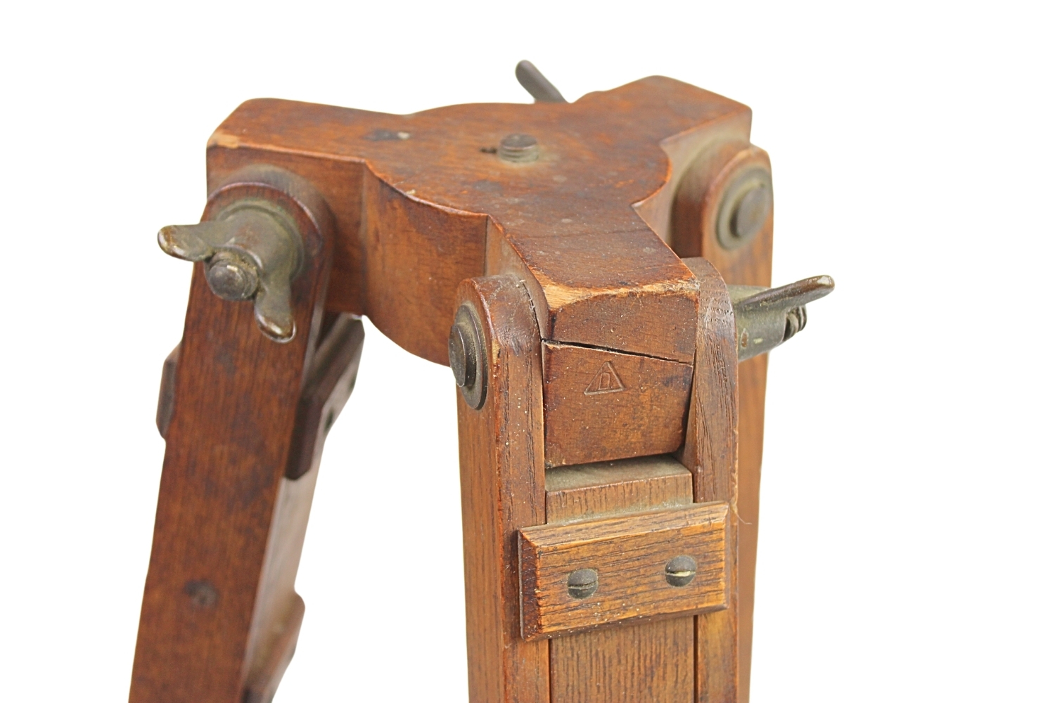 II RP Trójnóg stolika mierniczego artylerii Jan Bujak Lwów UNIKAT