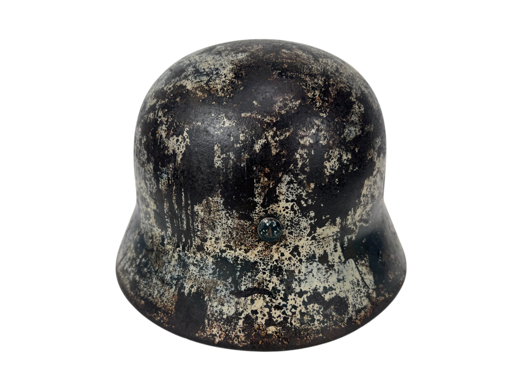 Hełm niemiecki m35 Luftwaffe kamuflaż zimowy