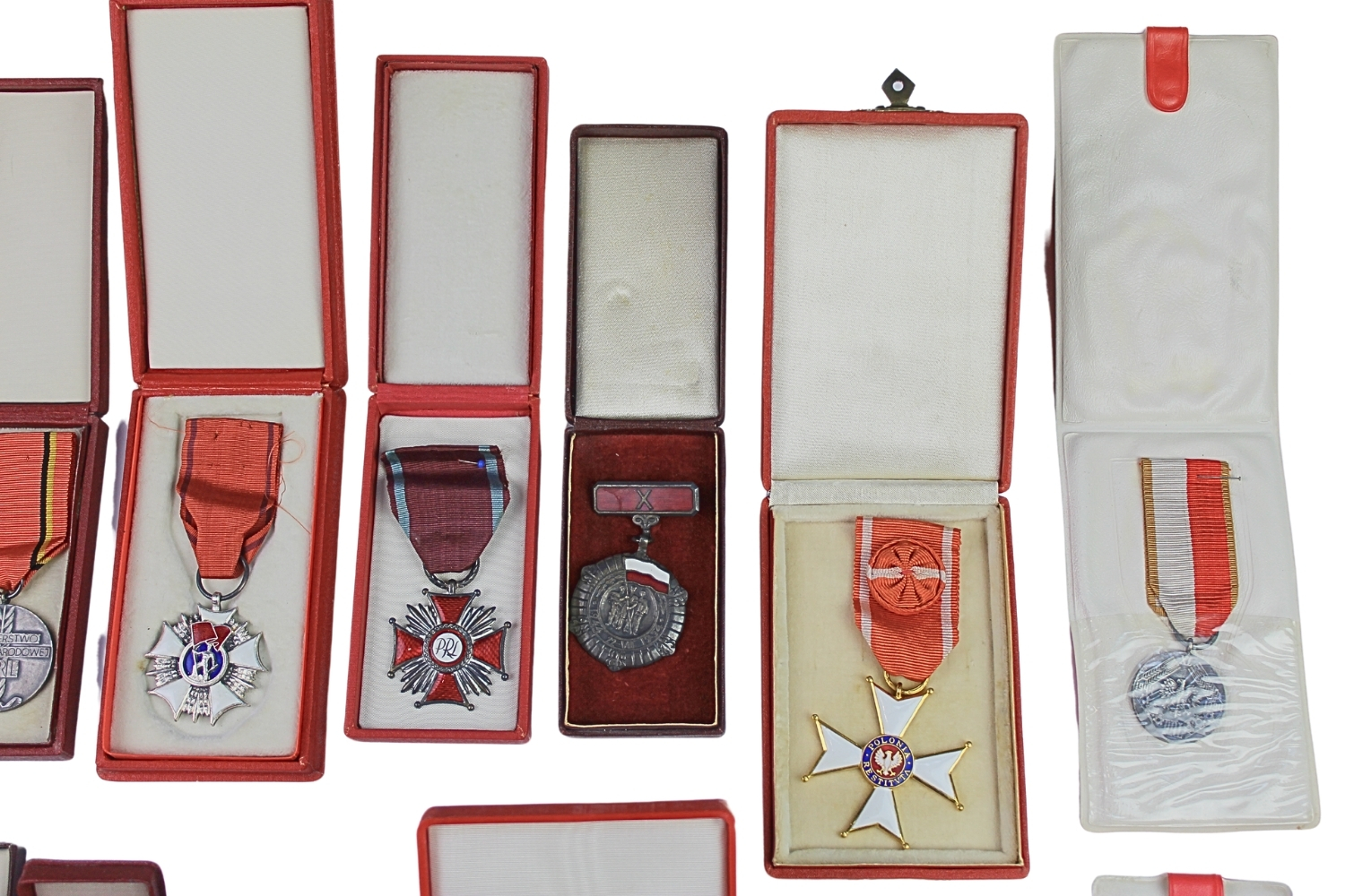 PRL Duży zestaw odznaczeń po mgr inż. Januszu Anuszewskim 