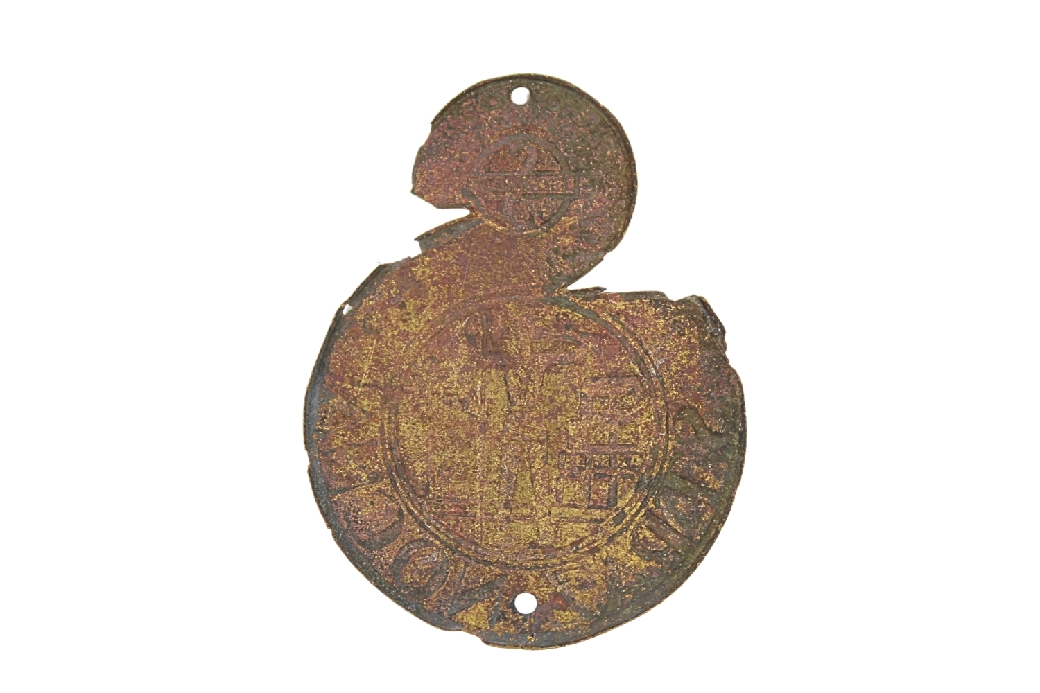 II RP Odznaka Straży Nocnej Spółdzielni byłych Wojskowych „Federacja” Rzadkość