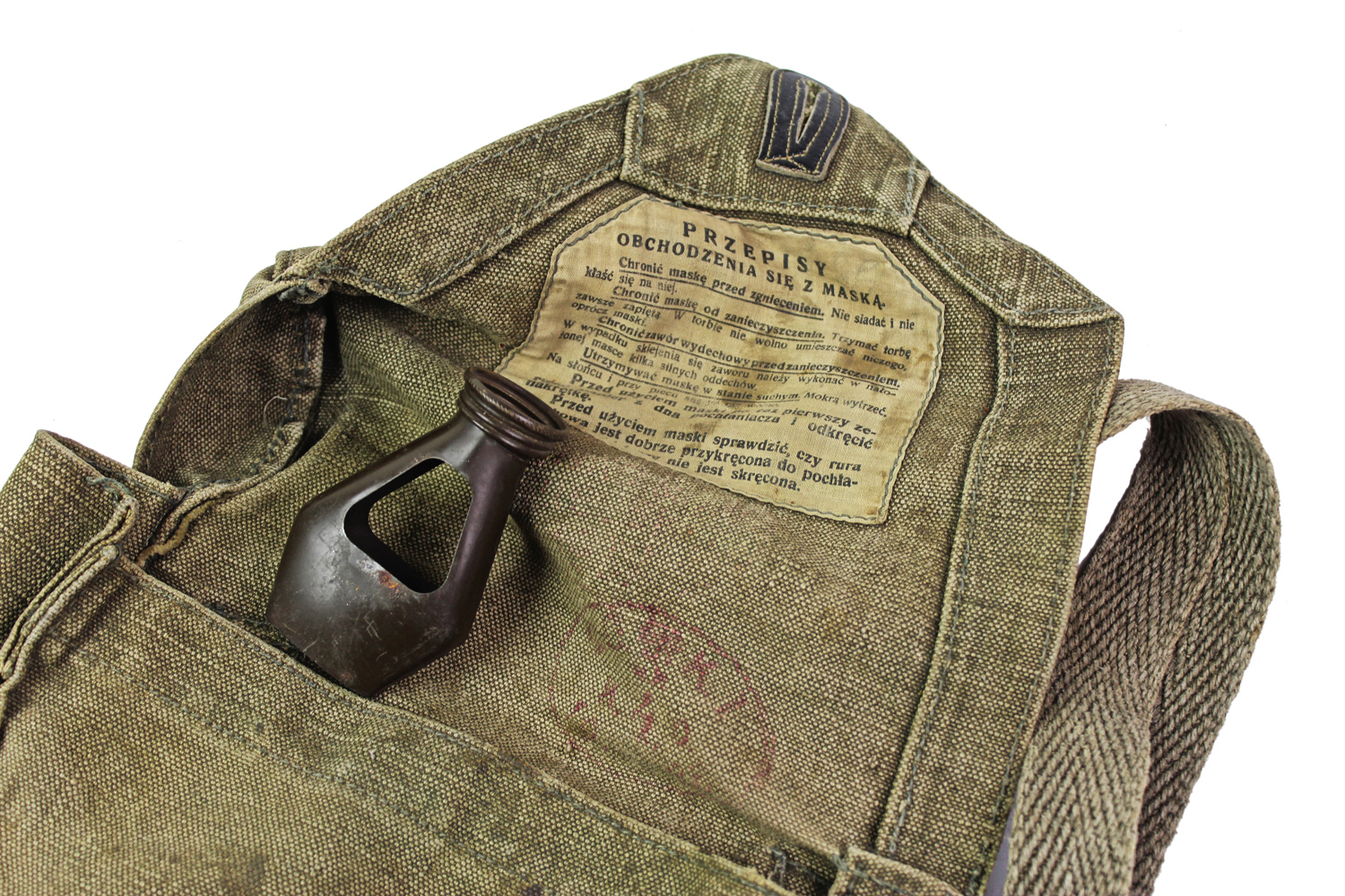 II RP Torba na maskę wz.32 D.O.K.I + gwizdek