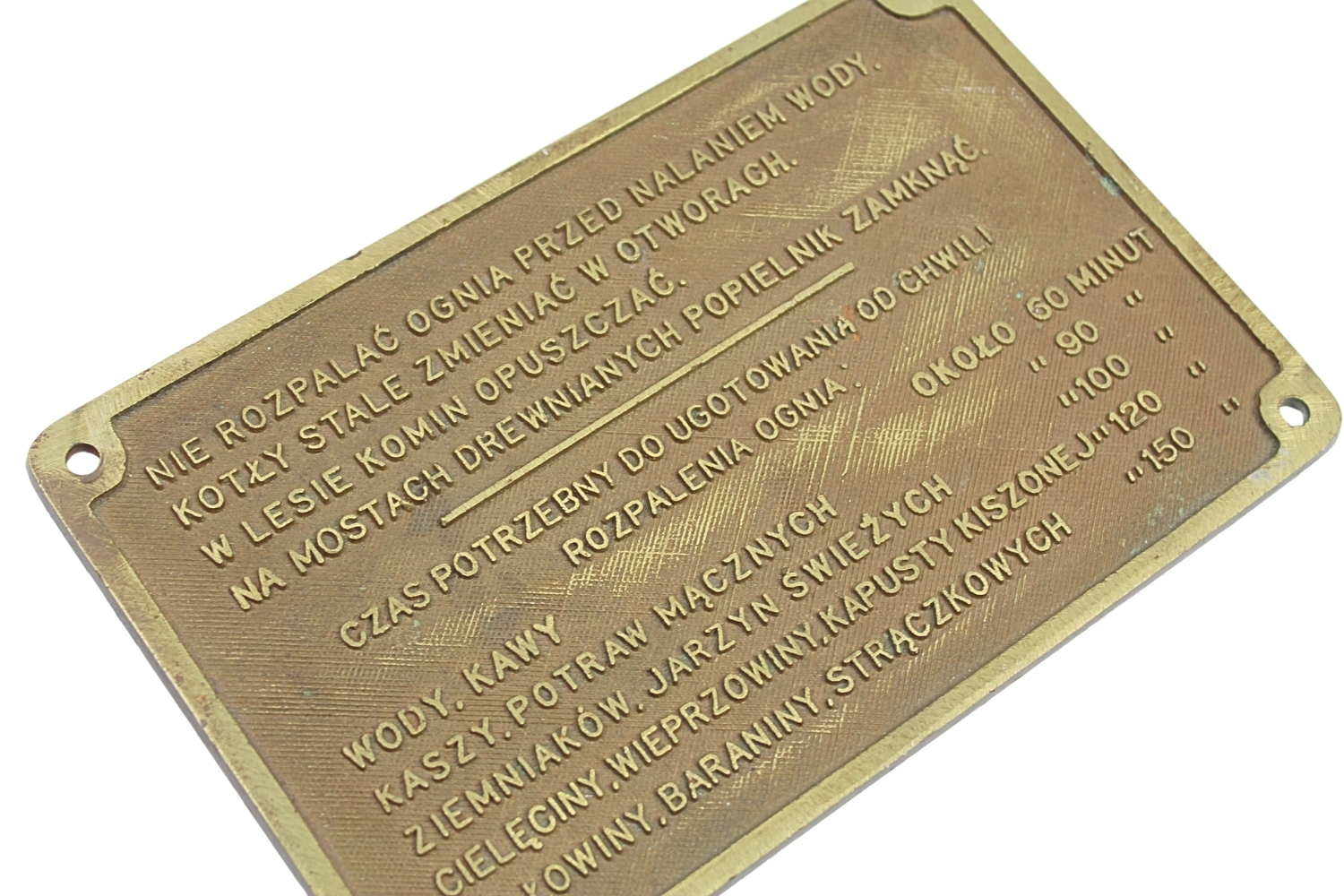 II RP Tablica informacyjna z kuchni polowej rzadkość