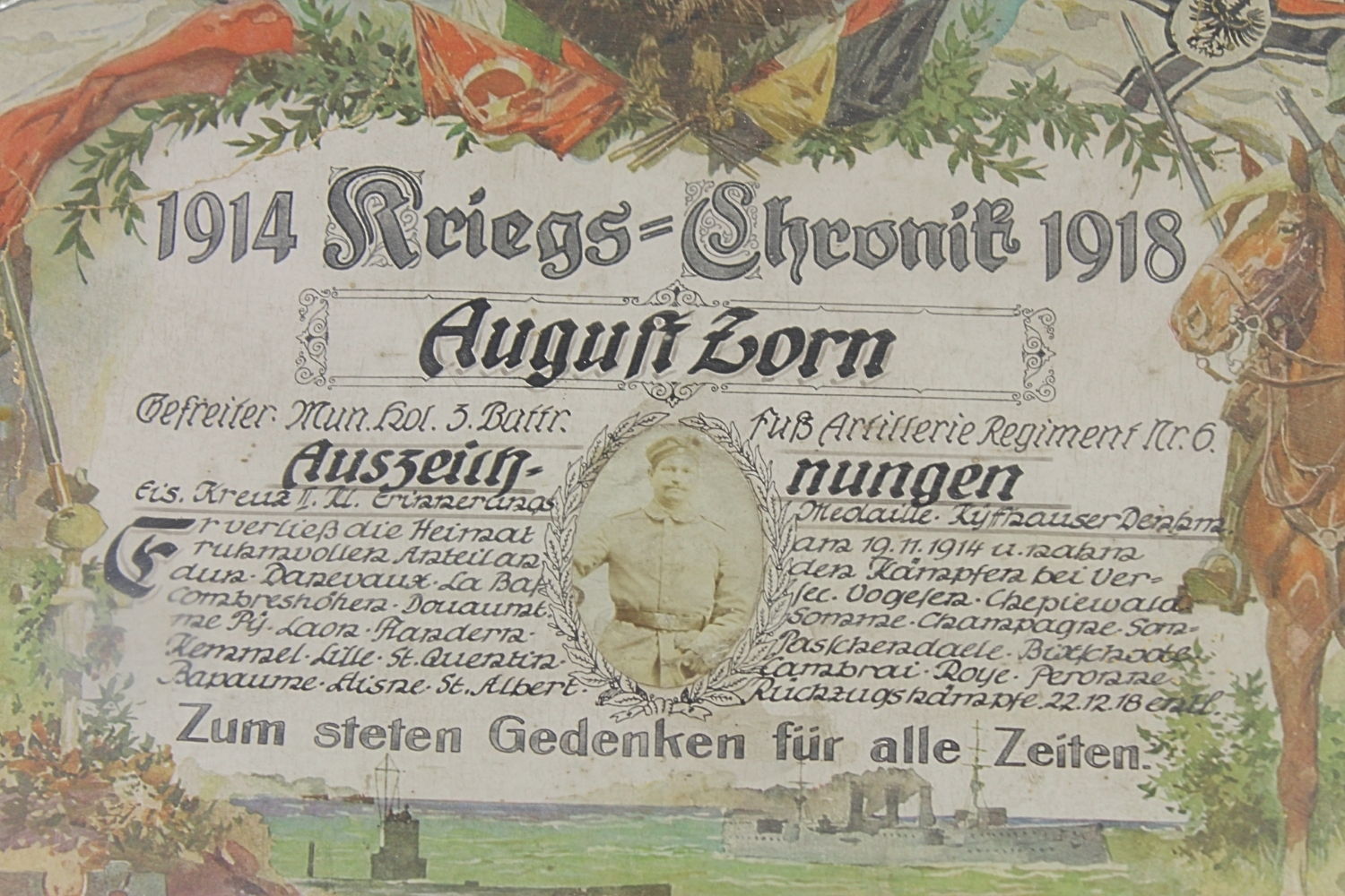 Pamiątka I Wojny Światowej 1914-1918