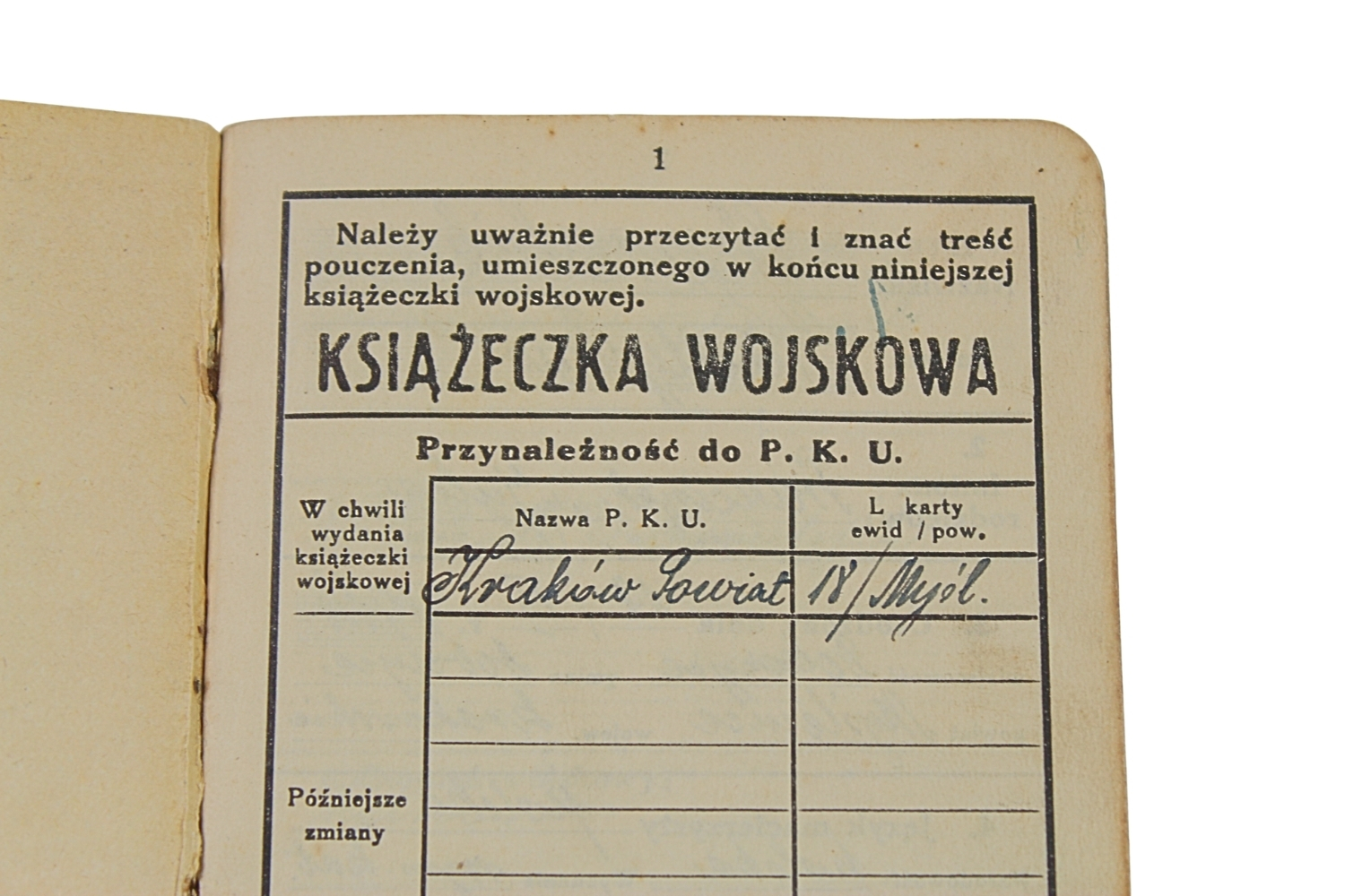 II RP KSIĄŻECZKA WOJSKOWA 5 DYWIZJON ARTYLERI PLOT.