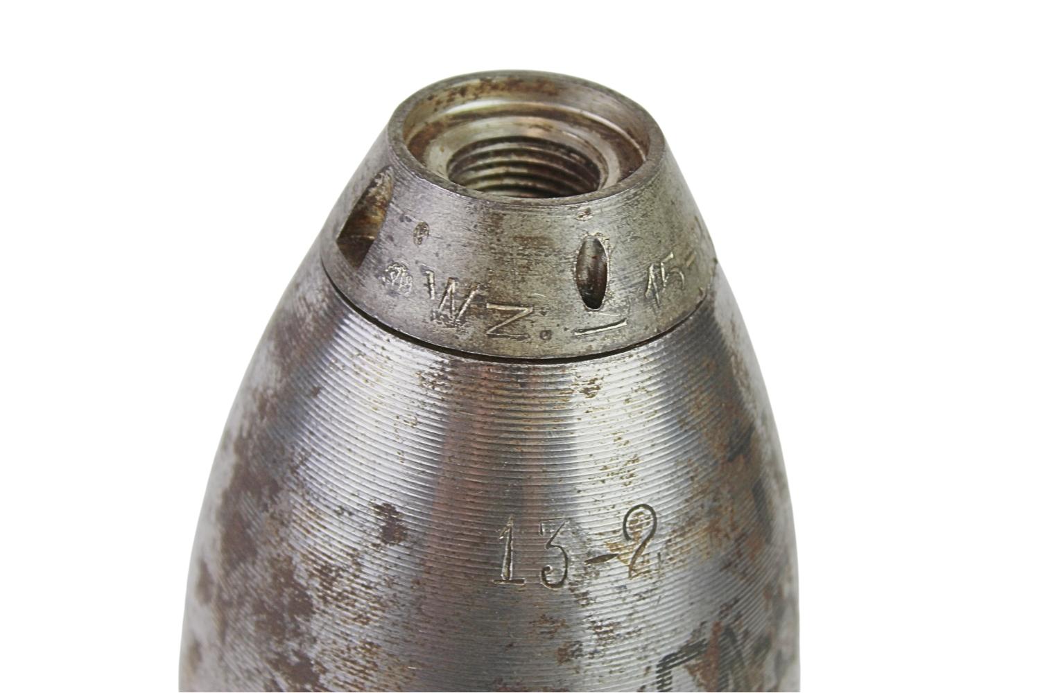 II RP 100mm Haubica wz.14 19 granat wz.31 Skorupa Dekoracyjna UNIKAT