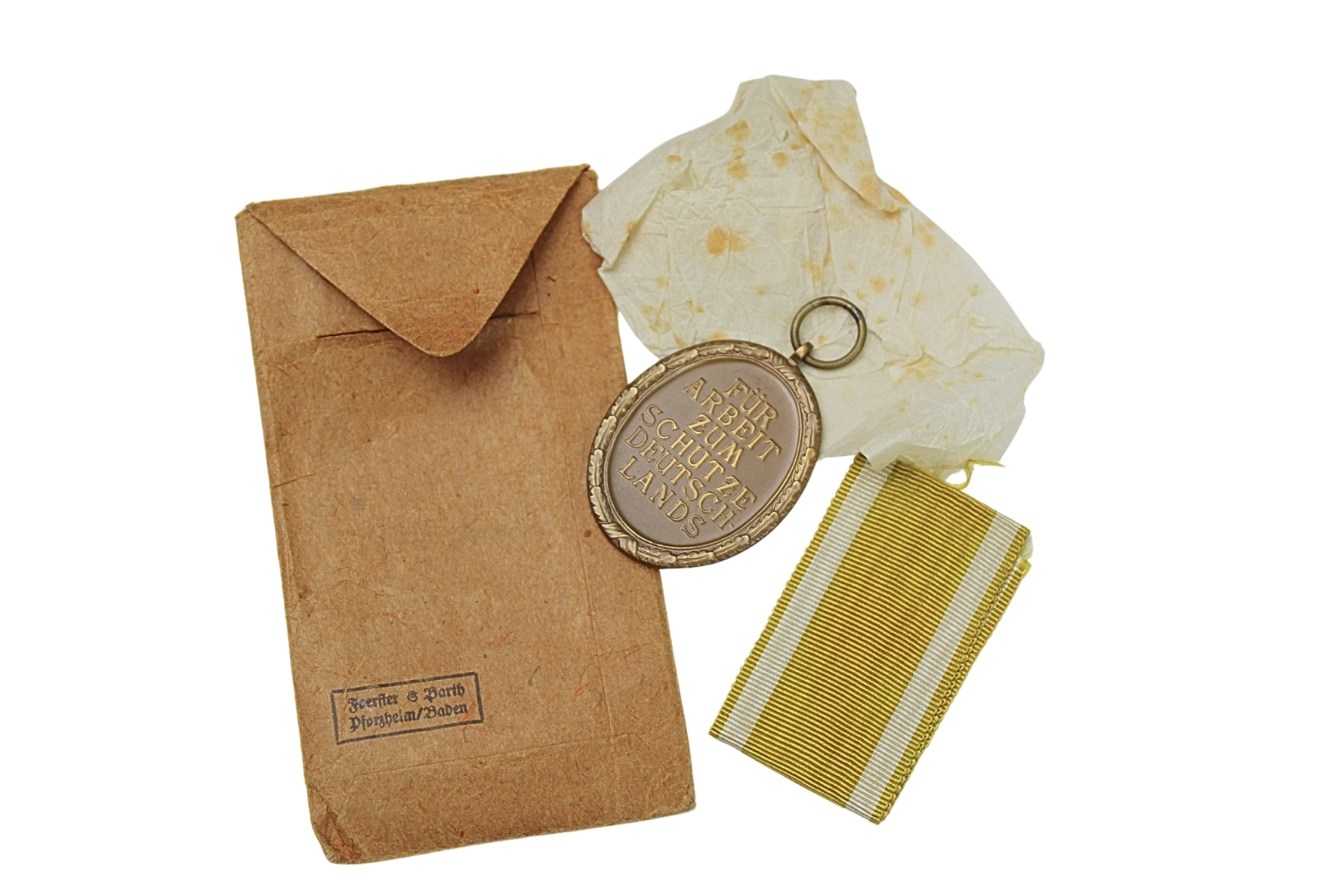 NIEMCY MEDAL ZA BUDOWĘ UMOCNIEŃ z opakowaniem