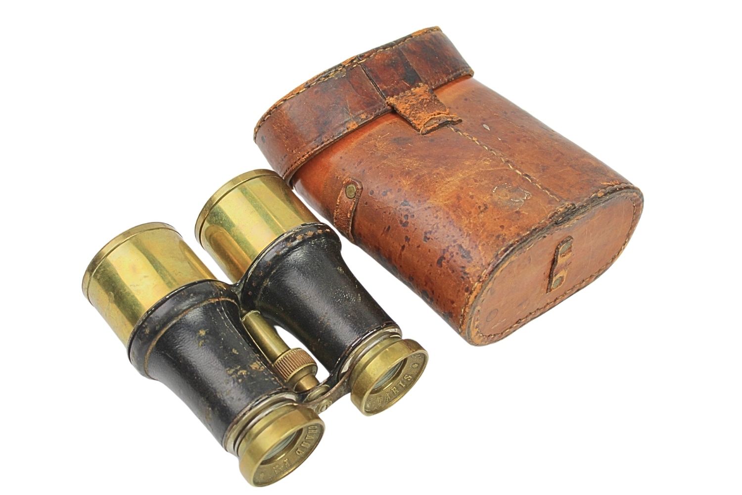 Francuska Lornetka Wojskowa Marchand Paris z pokrowcem 