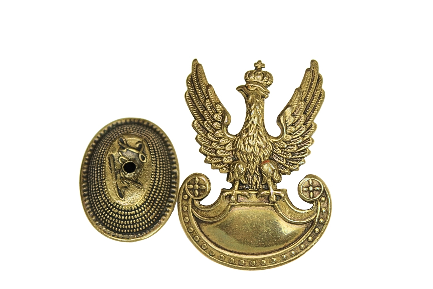 II RP ORZEŁ WZ. 19 Z OWALNYM GUZEM/ NAKRĘTKĄ ZOCH