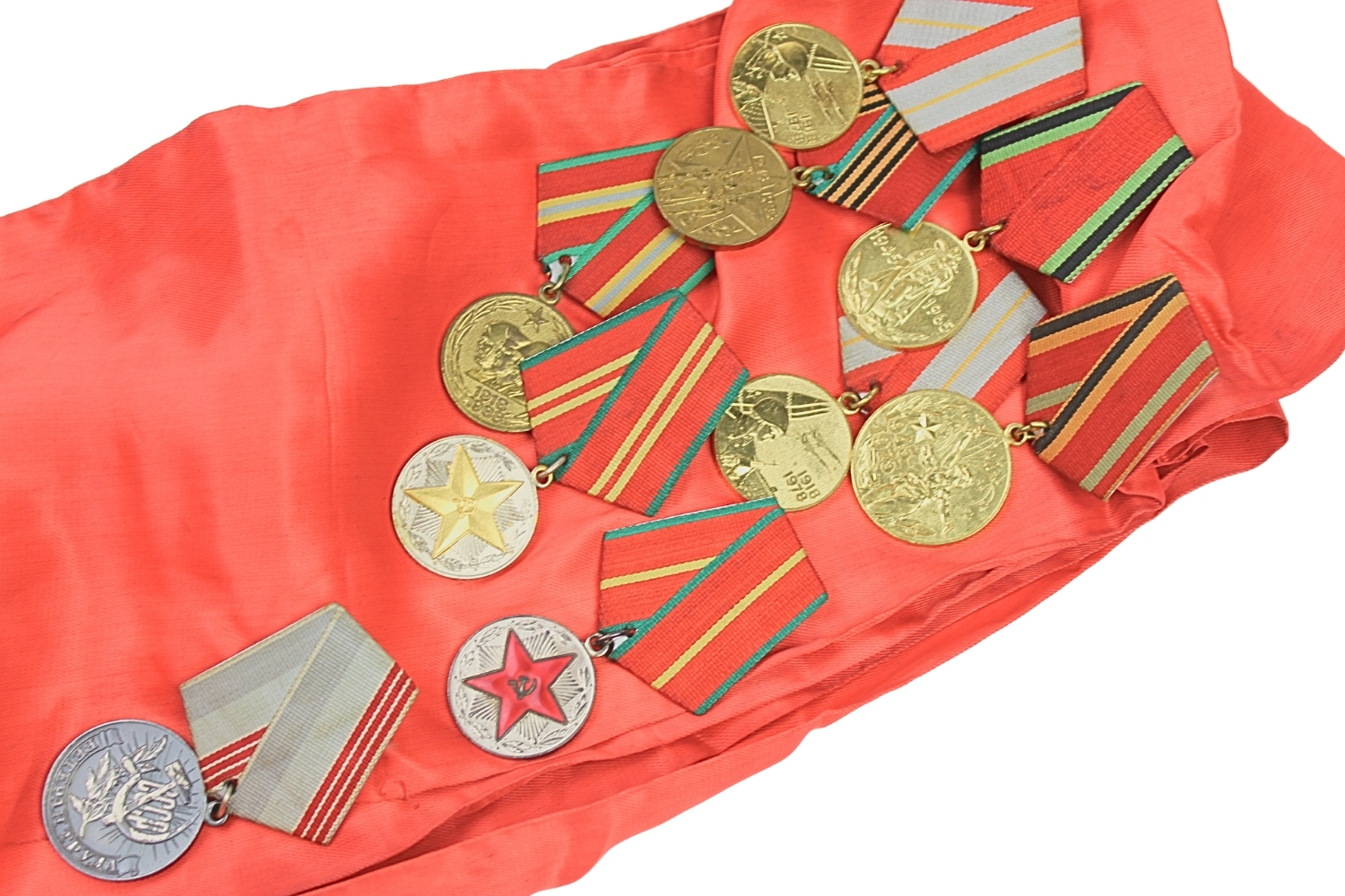 Szarfa z medalami Weterana ZSRR 