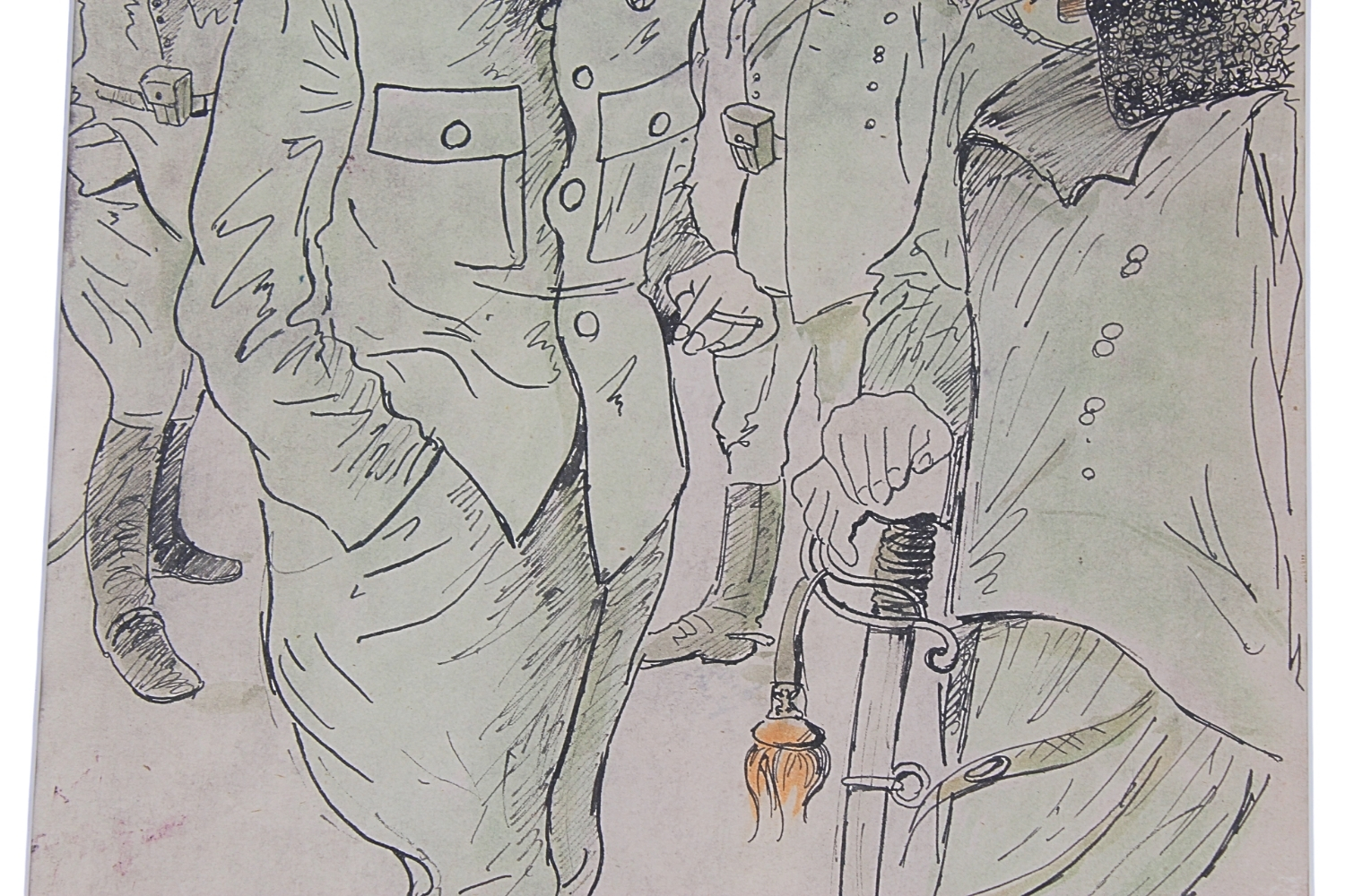 II RP Zdzisław Czermański 1900-1970 Józef Piłsudski i Belina Prażmowski akwarela