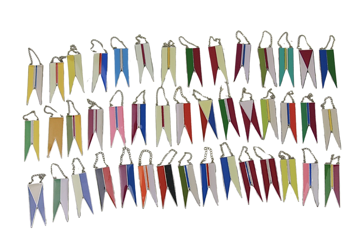 Zestaw kopii proporczyków pułków kawalerii II RP