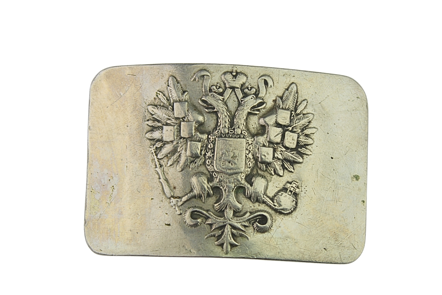 KLAMRA CARSKA GWARDII BIAŁY METAL