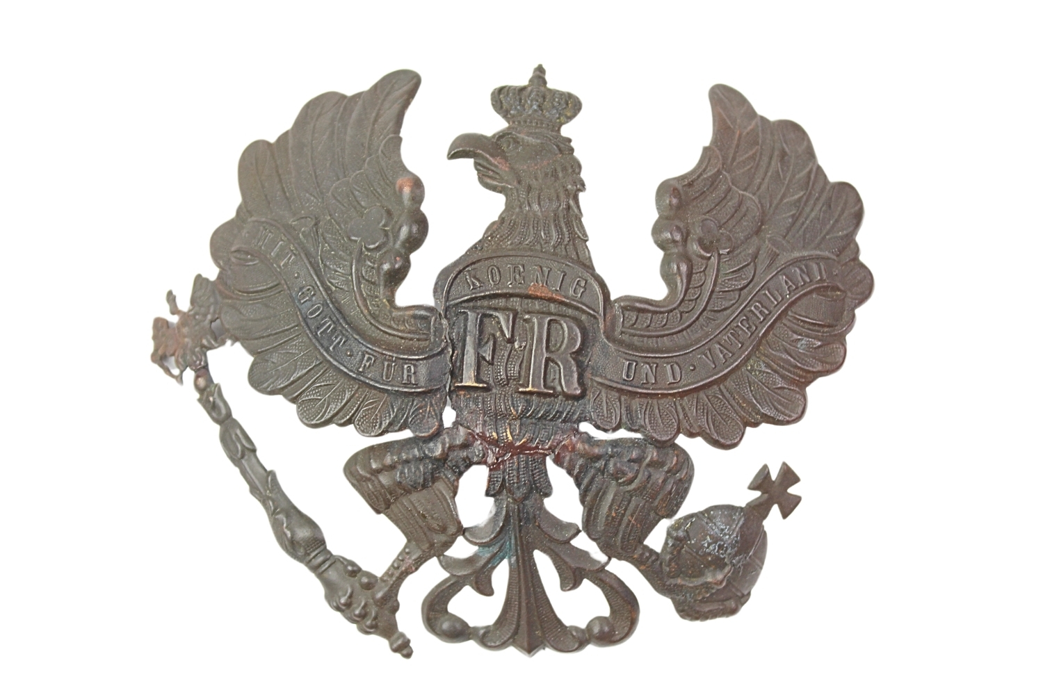 Orzeł z kominkiem z Pickelhaube