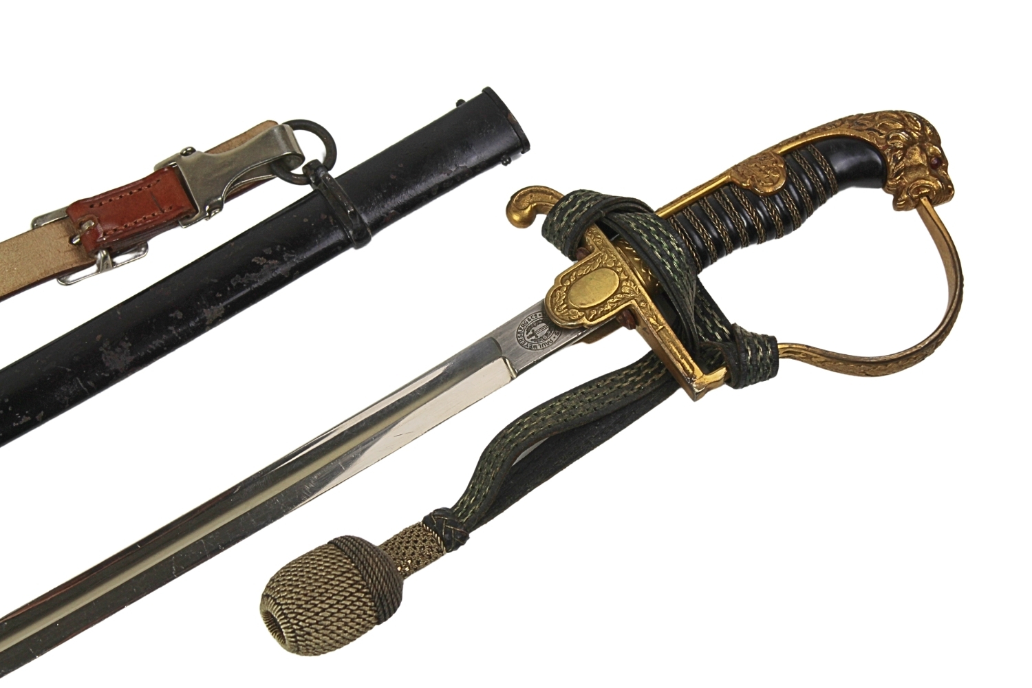 SZABLA OFICERA WEHRMACHTU Paul Weyersberg&Co SOLINGEN Z TEMBLAKIEM