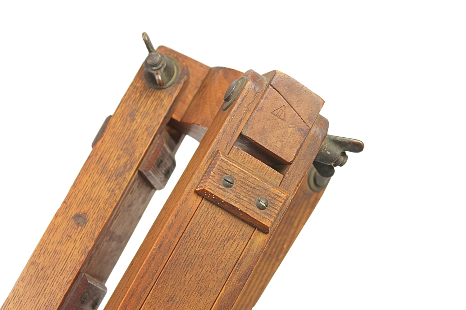 II RP Trójnóg stolika mierniczego artylerii Jan Bujak Lwów UNIKAT