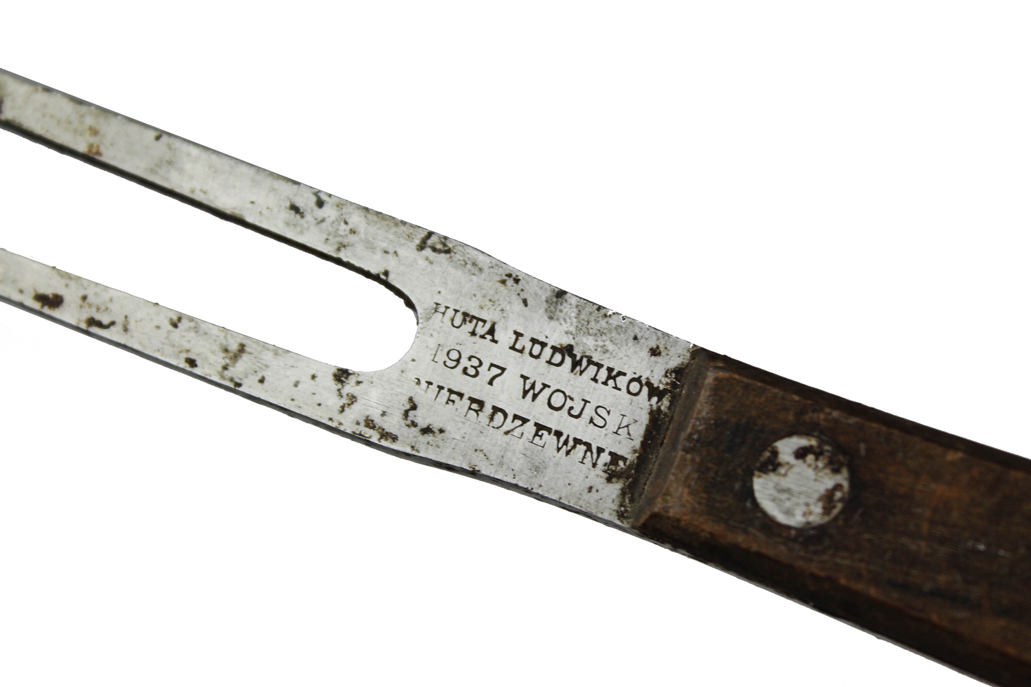 II RP Kuchnia Polowa szpikulec do mięsa Huta Ludwików 1937