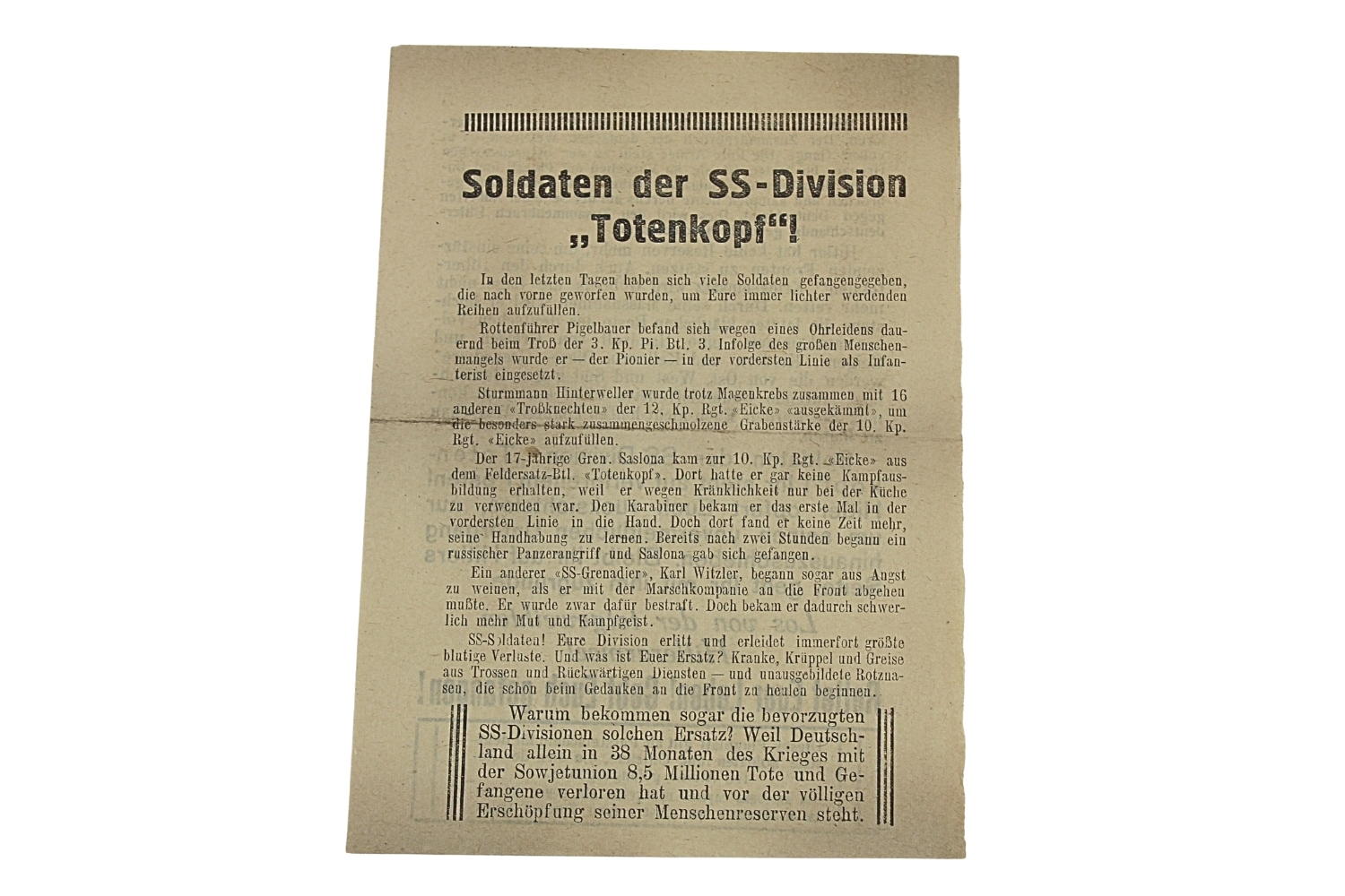 NIEMIECKA ULOTKA PROPAGANDOWA GÓRNY ŚLĄSK