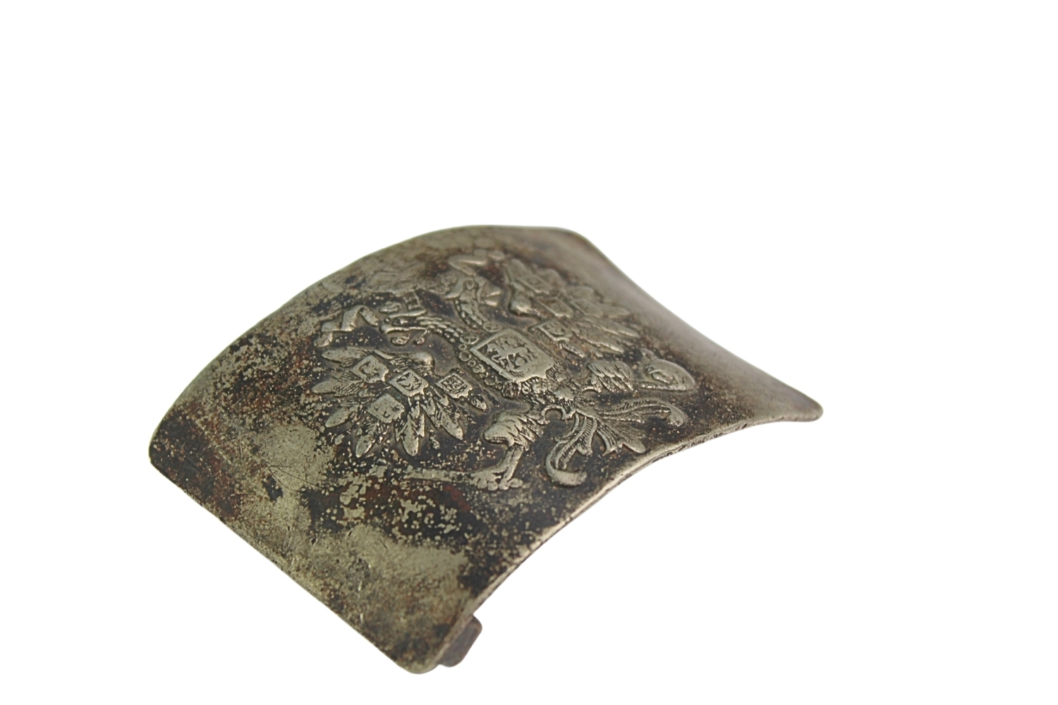 Klamra carska gwardii biały metal