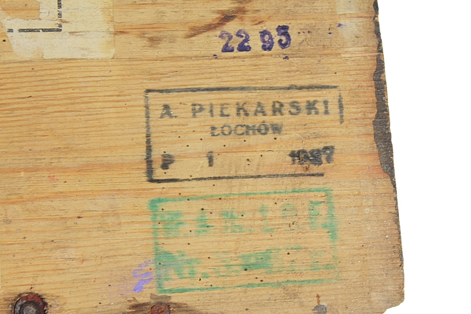 II RP SKRZYNIA na granaty obronne/zaczepne wz.33 PIEKARSKI 1937