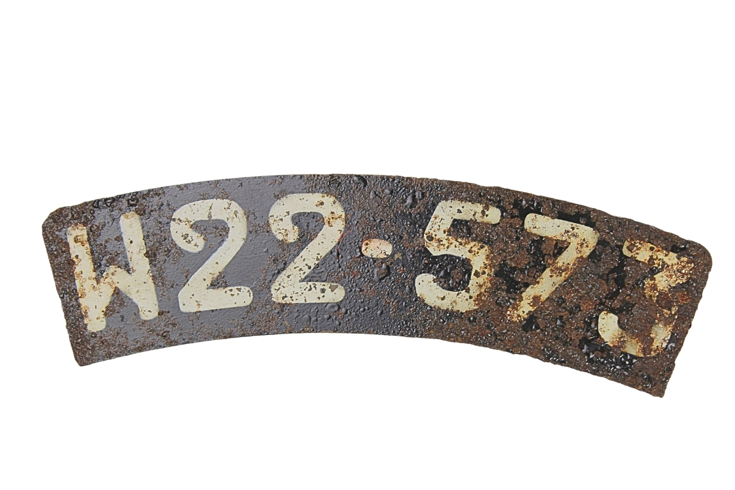 II RP Tablica rejestracyjna motocykla wojskowego 