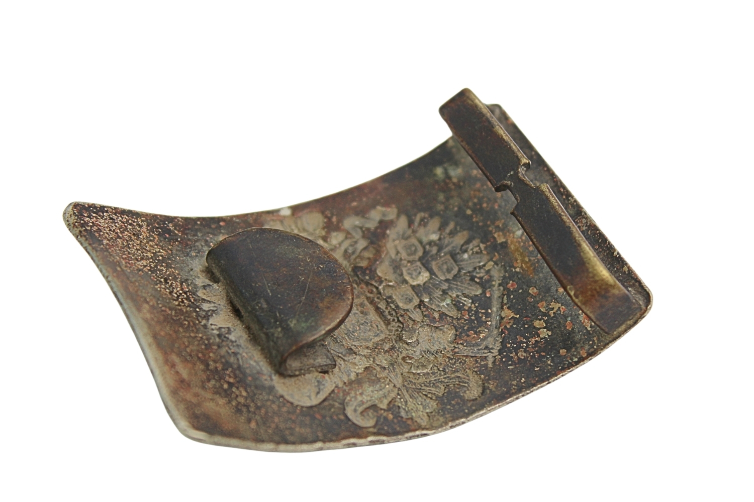 Klamra carska gwardii biały metal