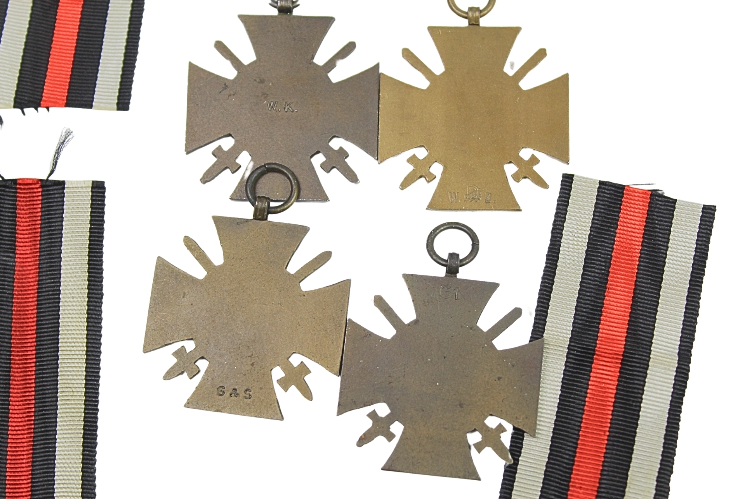 Zestaw niemieckich krzyży zasługi za wojnę 1914-1918