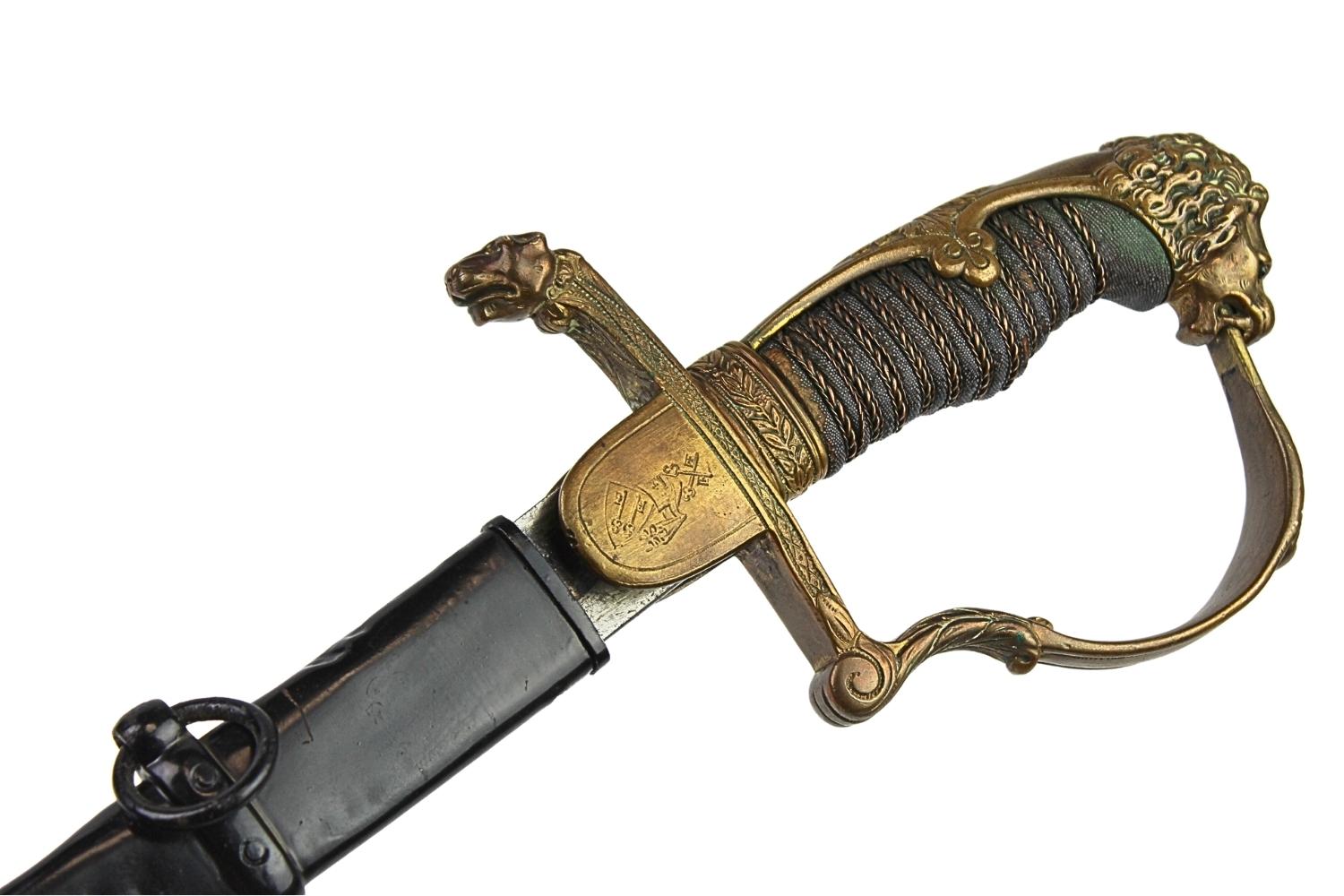 Oficerska szabla z głownią szabli francuskiej 1822