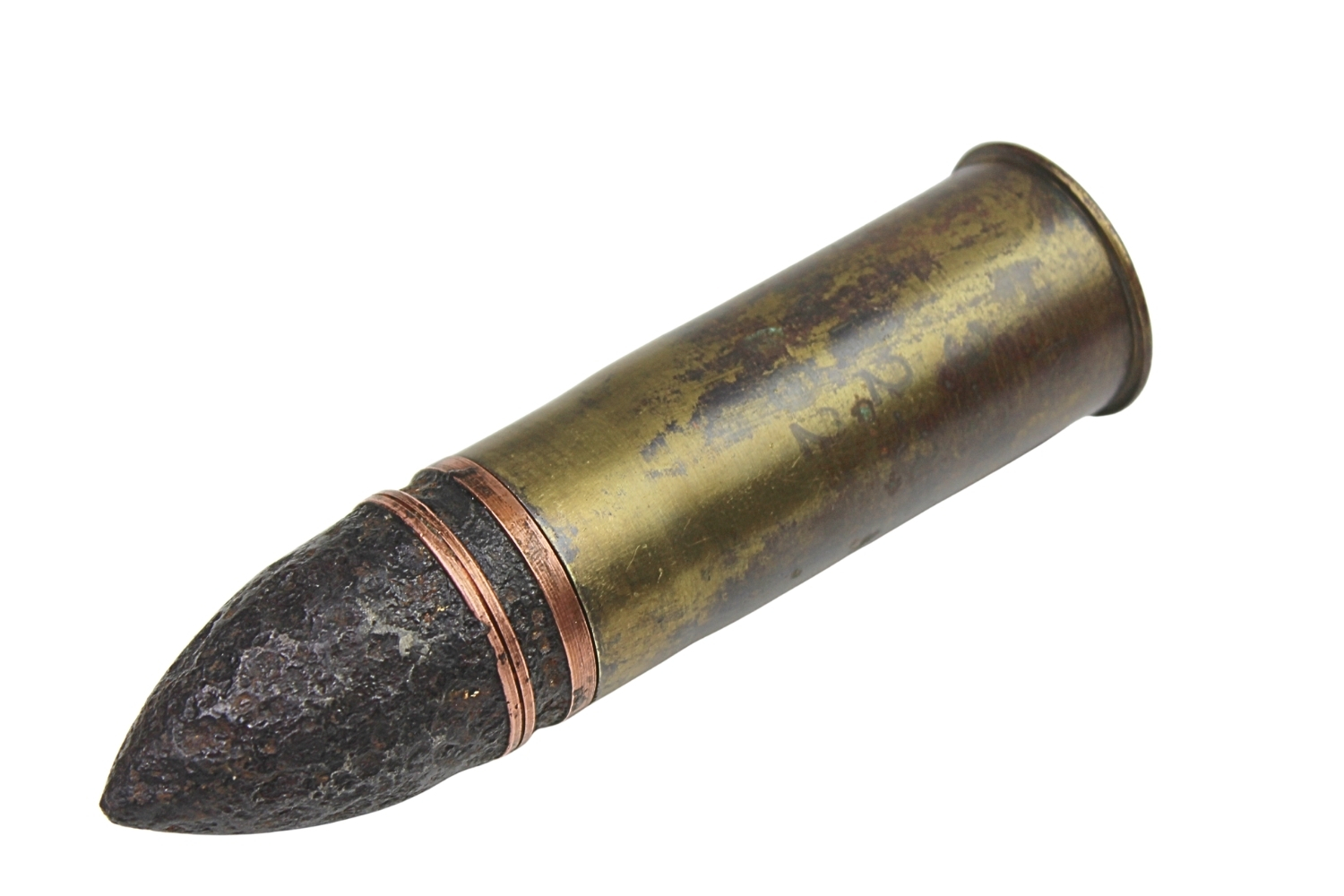 II RP Nabój Puteaux 37 MM wz.18 Skorupa Dekoracyjna