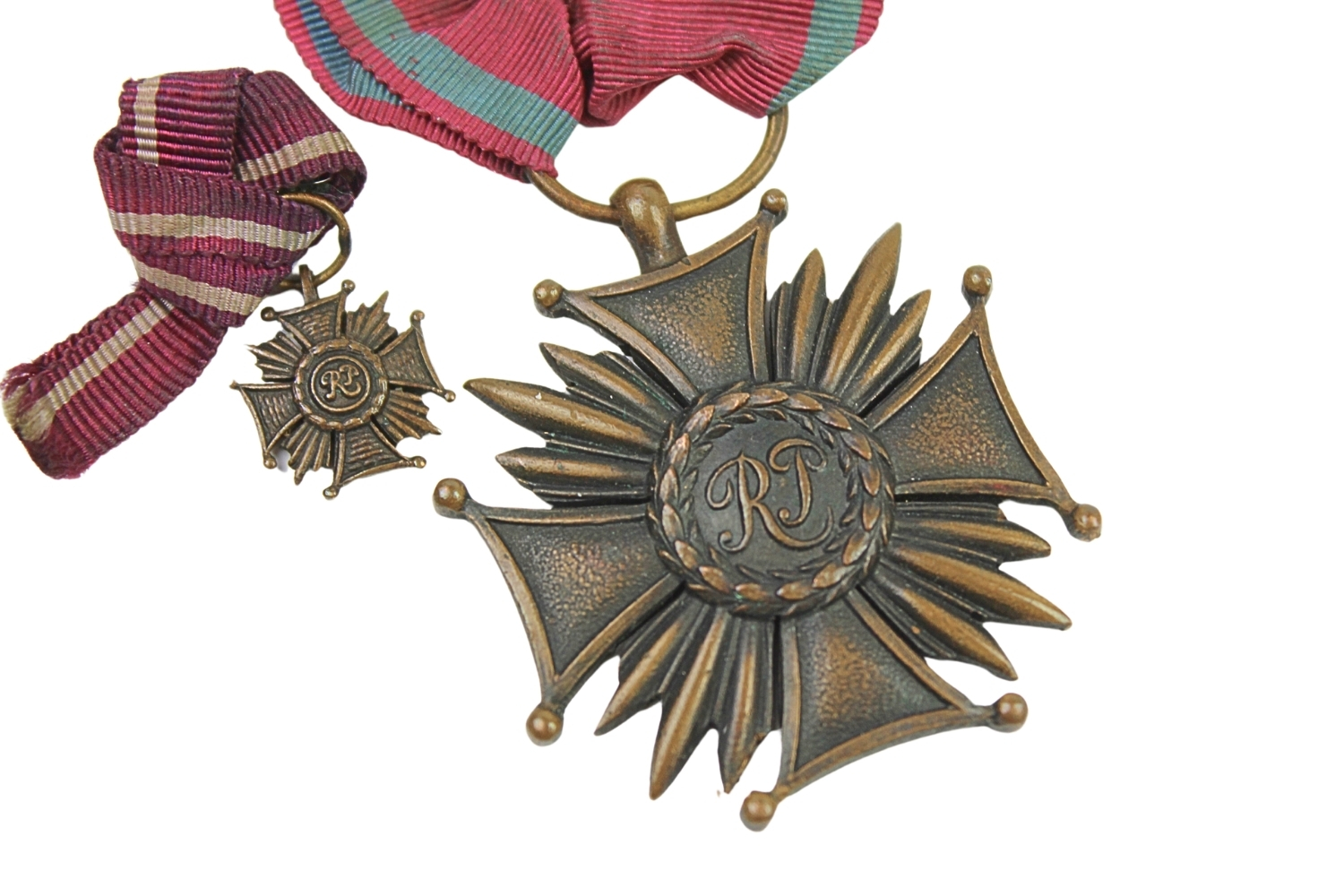 II RP Krzyż Zasługi RP Gontarczyk z miniaturką