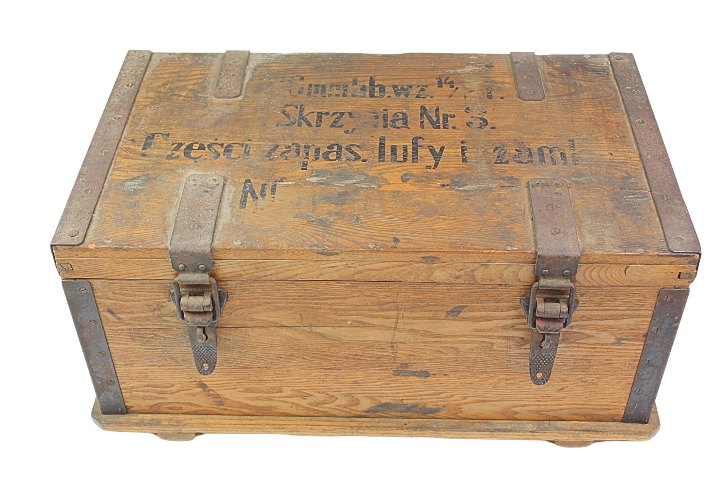 II RP Skrzynia Haubica 100mm wz.14/19 P. Części zapasowe lufy i zamka 1938