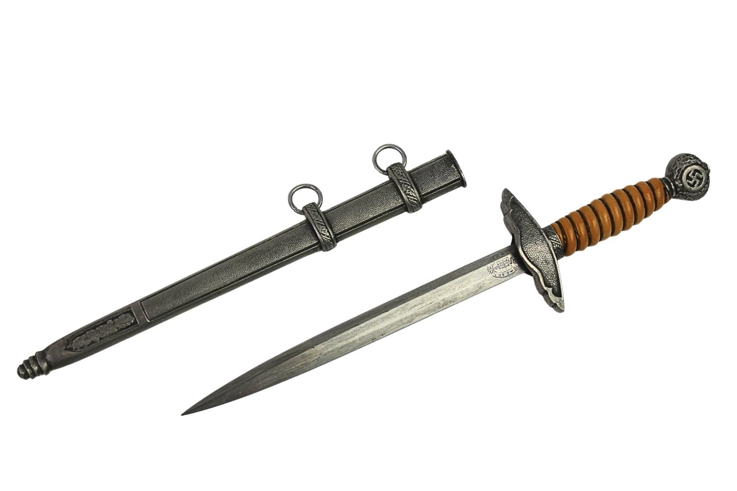 Kordzik Luftwaffe F.H. Horster Solingen miniaturowy 