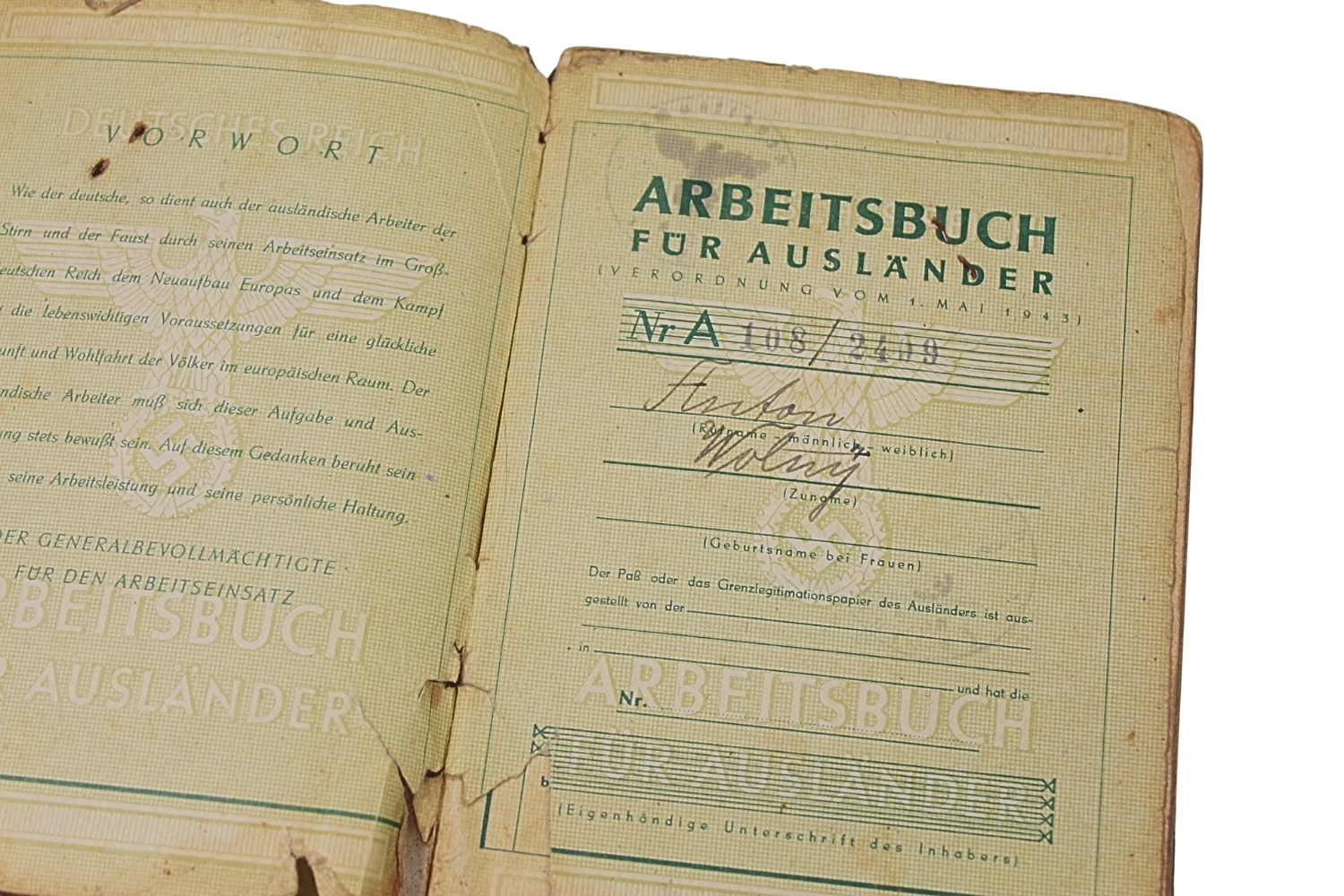 ZESTAW DOKUMNETÓW OKUPACYJNYCH ORAZ KOMBATANCKICH SPK