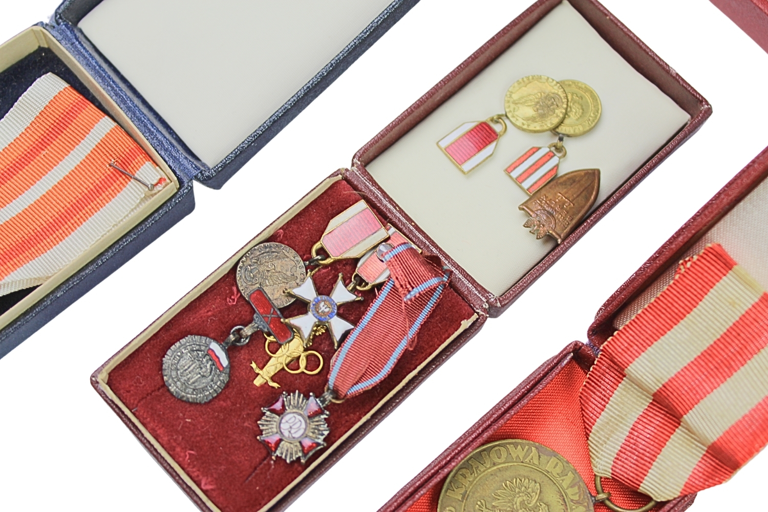 PRL Duży zestaw odznaczeń po mgr inż. Januszu Anuszewskim 