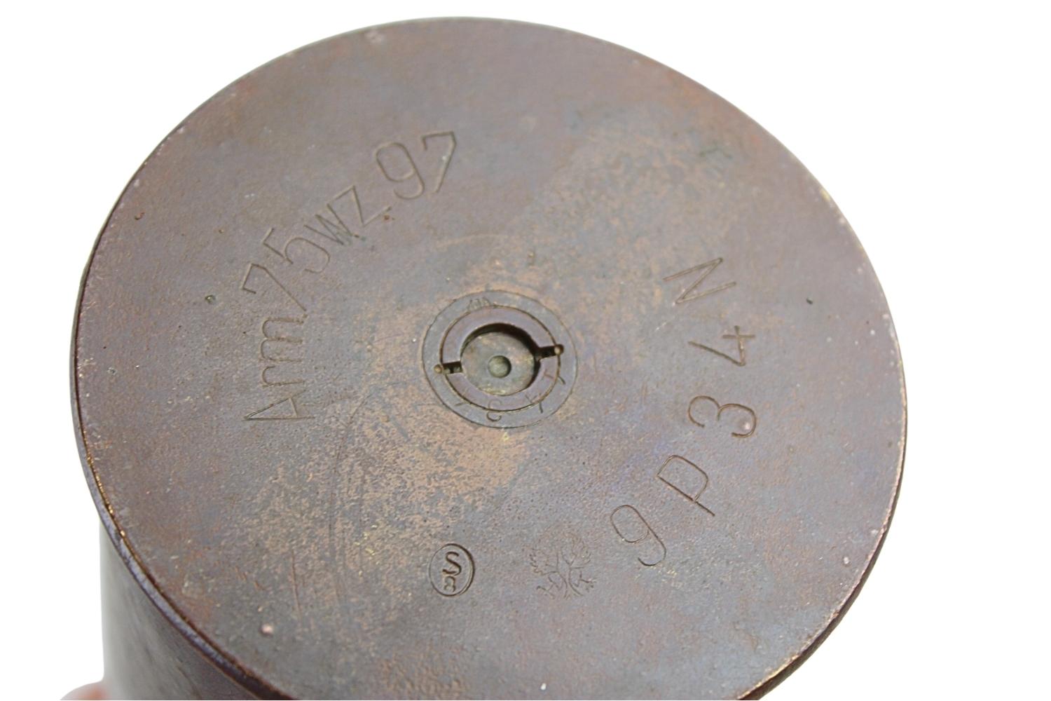 II RP Łuska armata Schneider 75mm wz.97 orzeł Skorupa Dekoracyjna