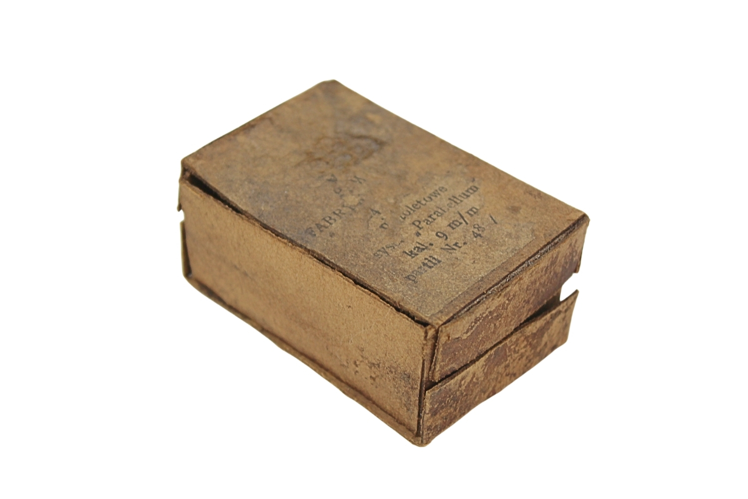 II RP OPAKOWANIE NA 24SZT. AMUNICJI VIS 9MM P.W.U. F.A. 1939 RZADKOŚĆ