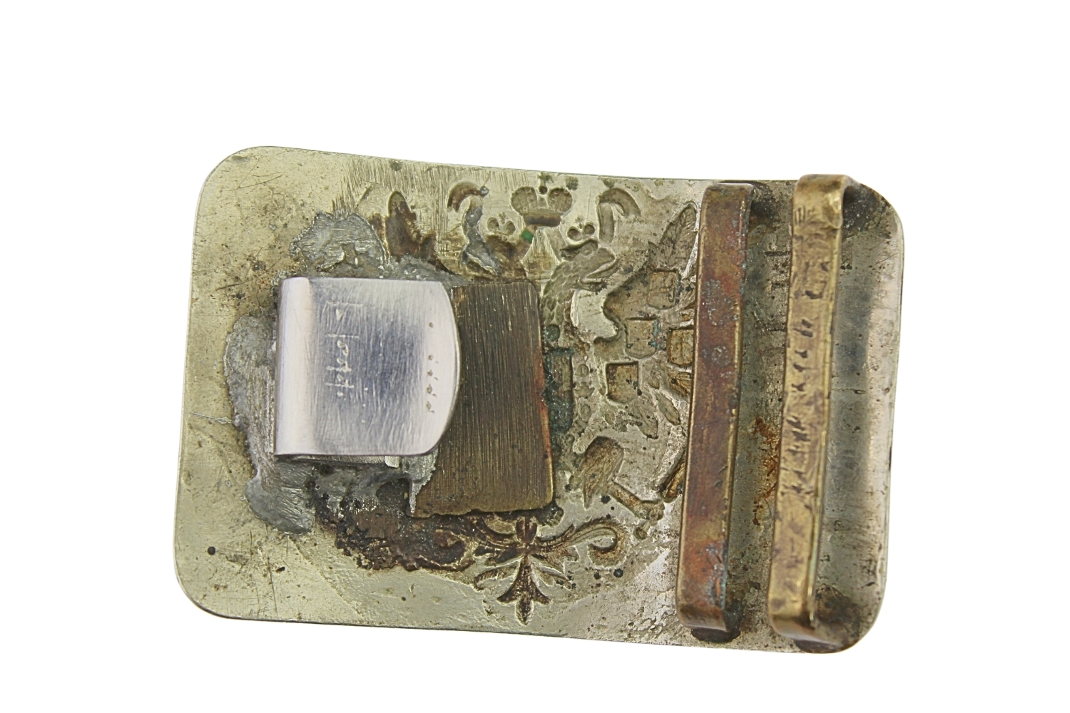 KLAMRA CARSKA GWARDII BIAŁY METAL