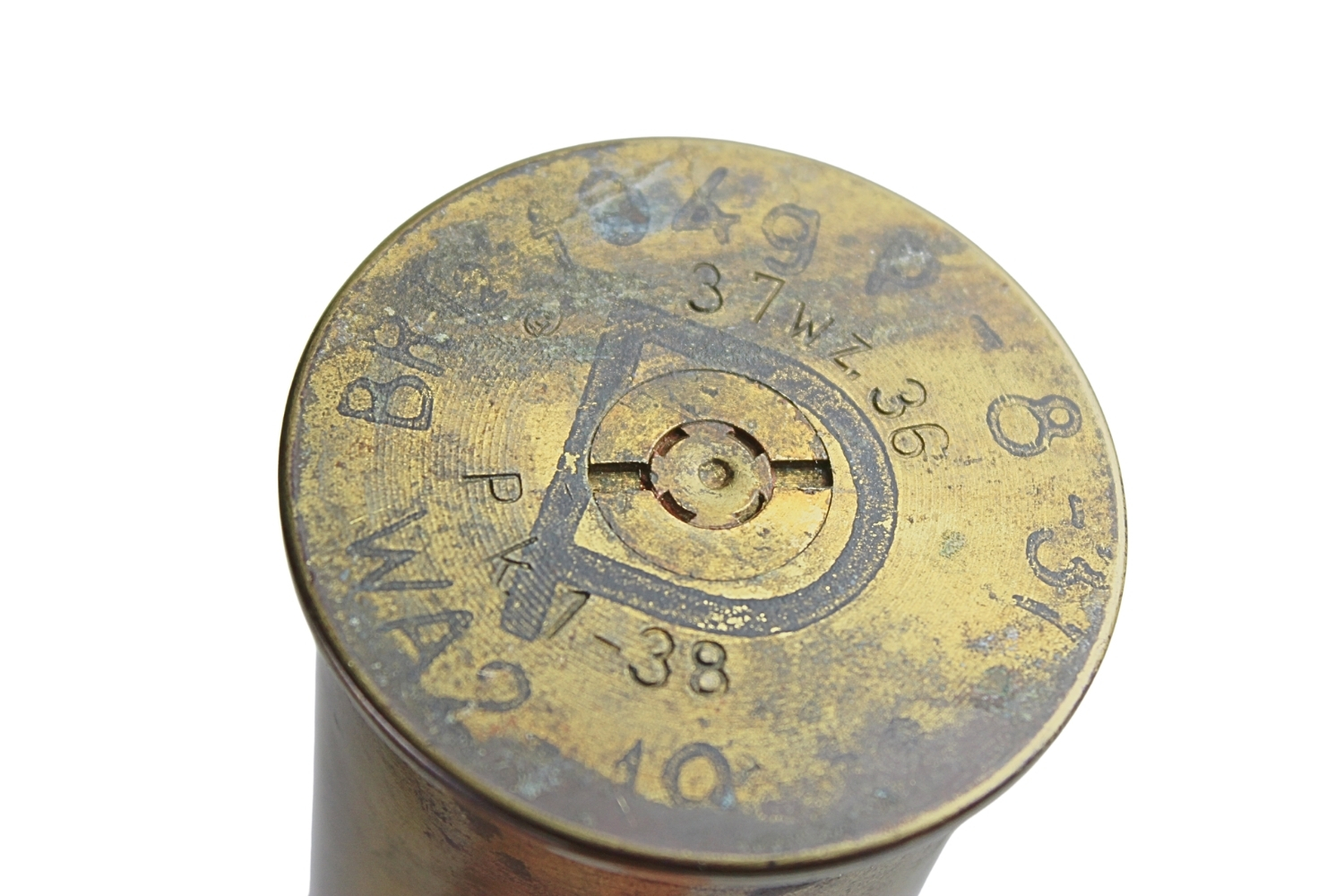 II RP NABÓJ BOFORS 37MM WZ. 36 P.PANC SKORUPA DEKORACYJNA