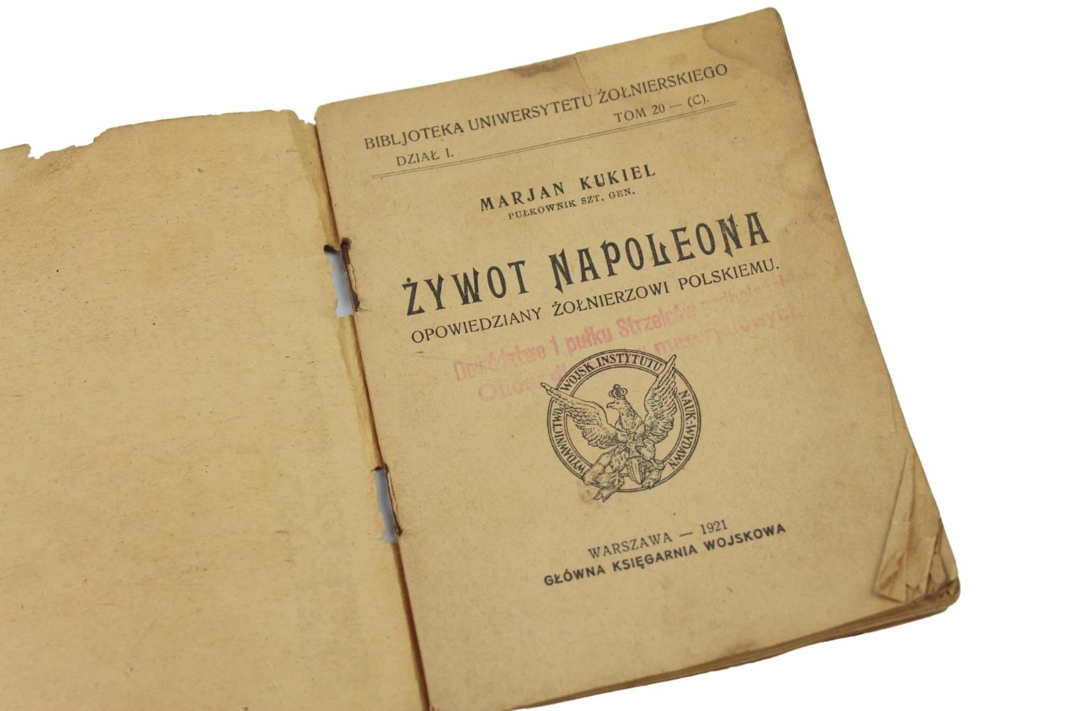 Żywot Napoleona Warszawa 1921 Gł. Księgarnia Wojskowa