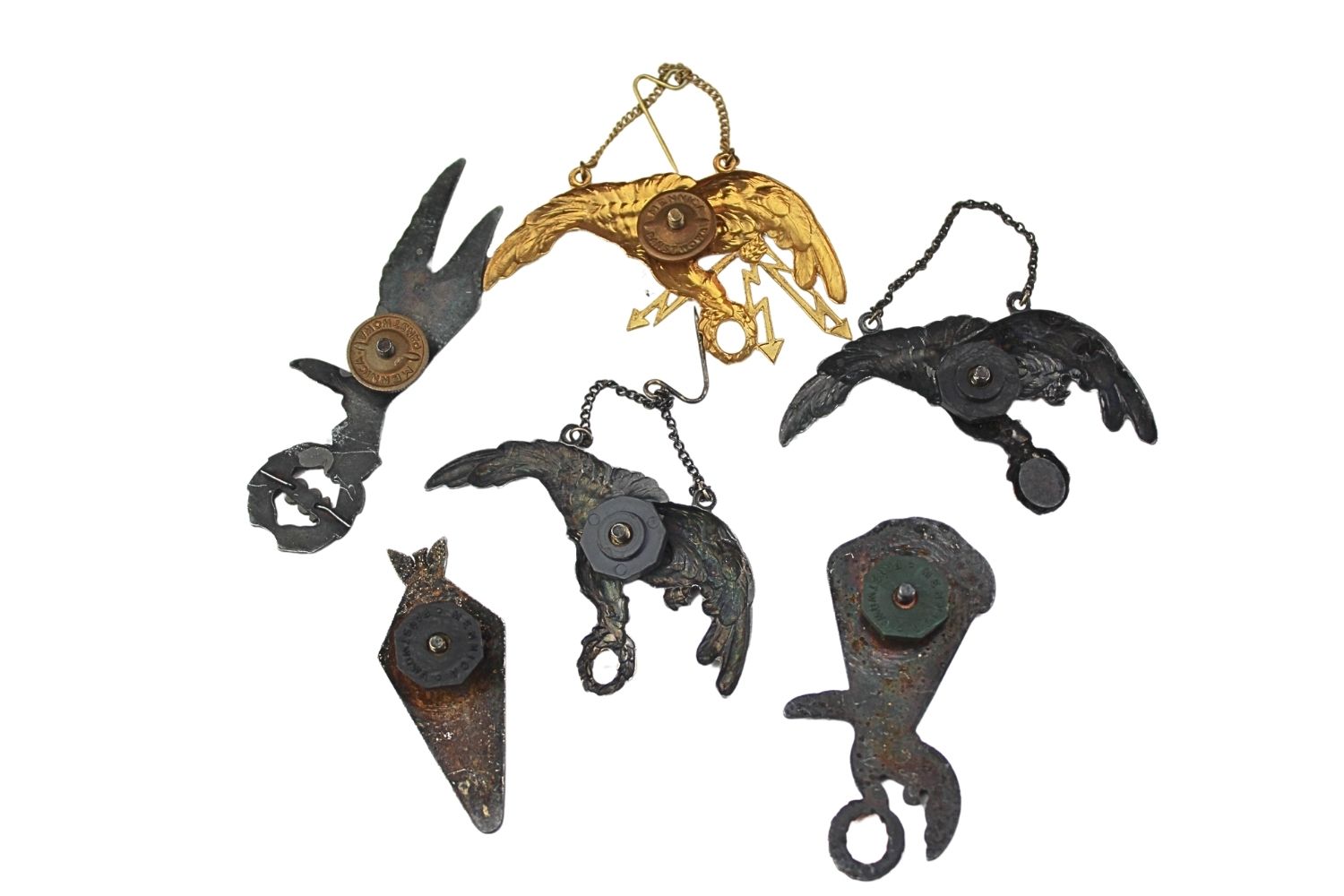 Zestaw gap, odznak wojskowych lotniczych, desantowych 