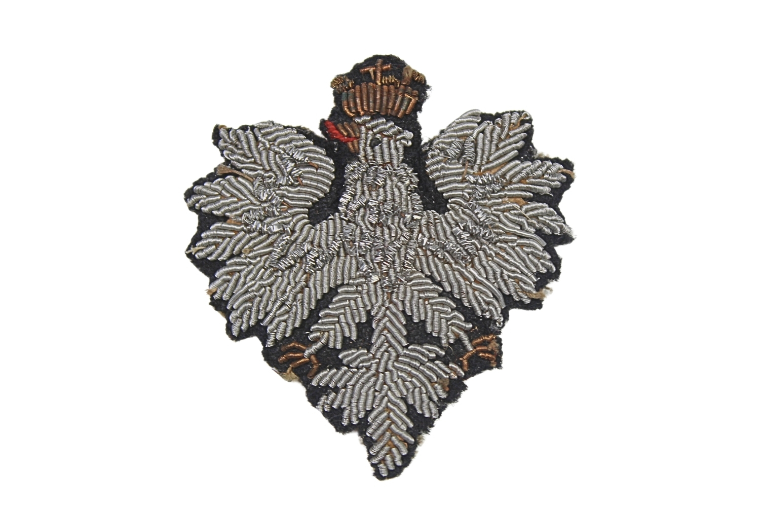 Orzeł haftowany bajorkiem