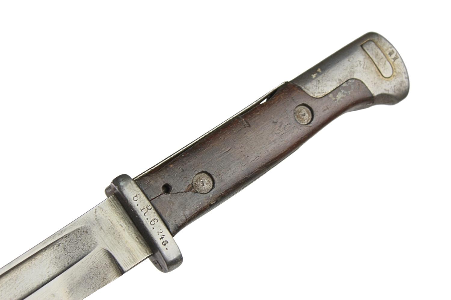 Bagnet niemiecki wz.84 98 modyfikowany bicia regimentowe