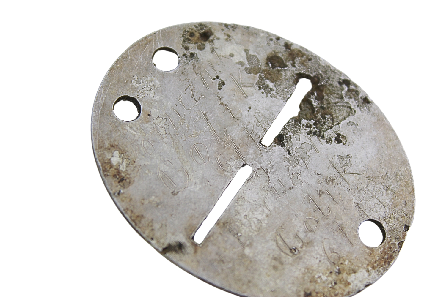 II RP Nieśmiertelnik Por. Golik 67 pułk piechoty drapany