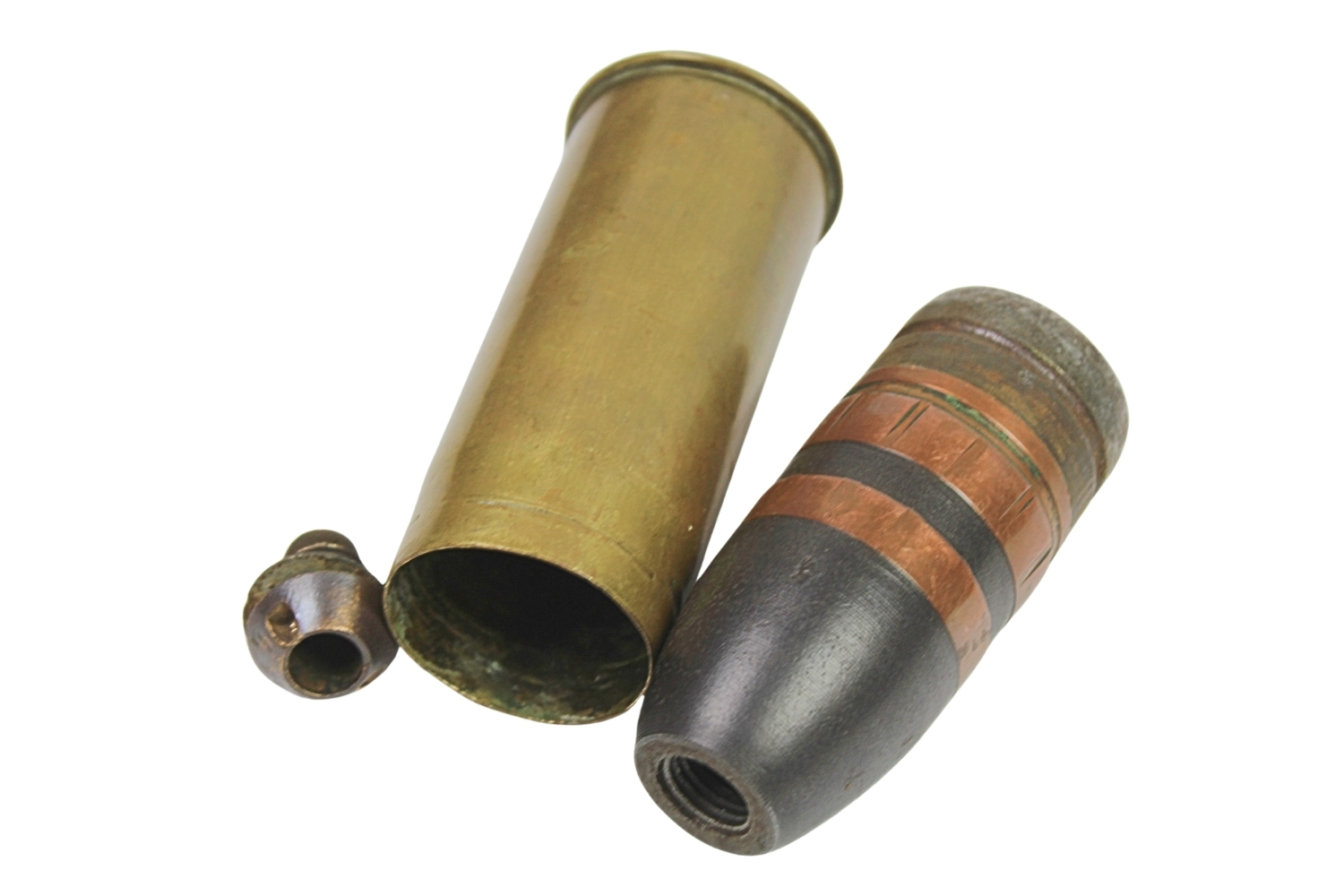 NABÓJ 37MM C/97 KARLSRUHE SKORUPA DEKORACYJNA