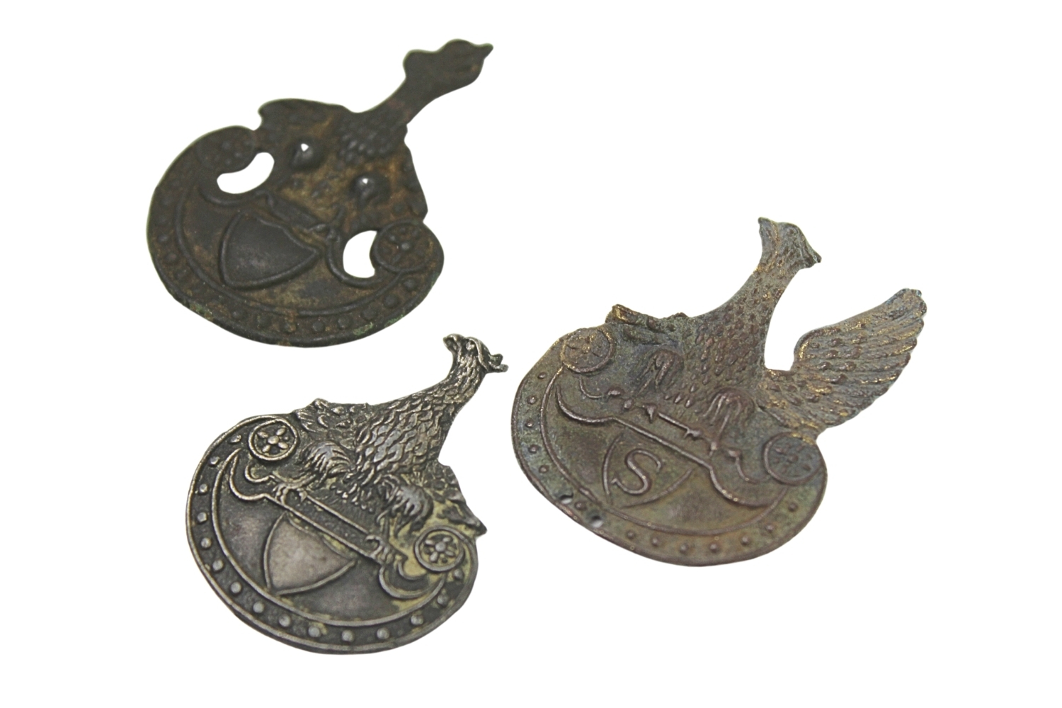 II RP Zestaw reliktów orzełków 