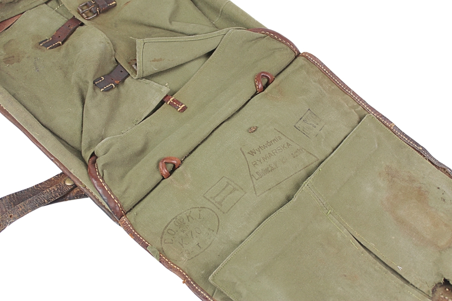 II RP Tornister wz.27 3 Bat. Saperów Wytw. Rym. Didier i Wojciechowski 1931